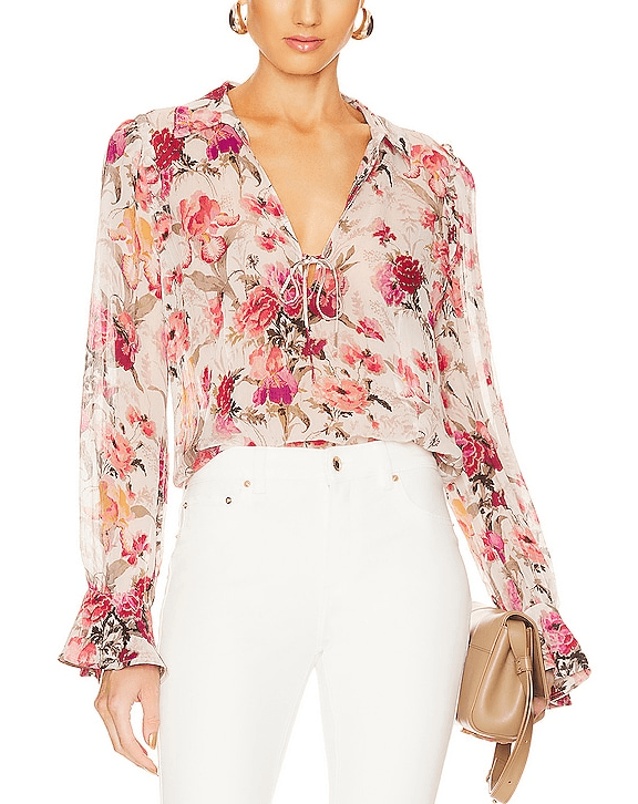 Marsha Shirt In Antique White - Image 1