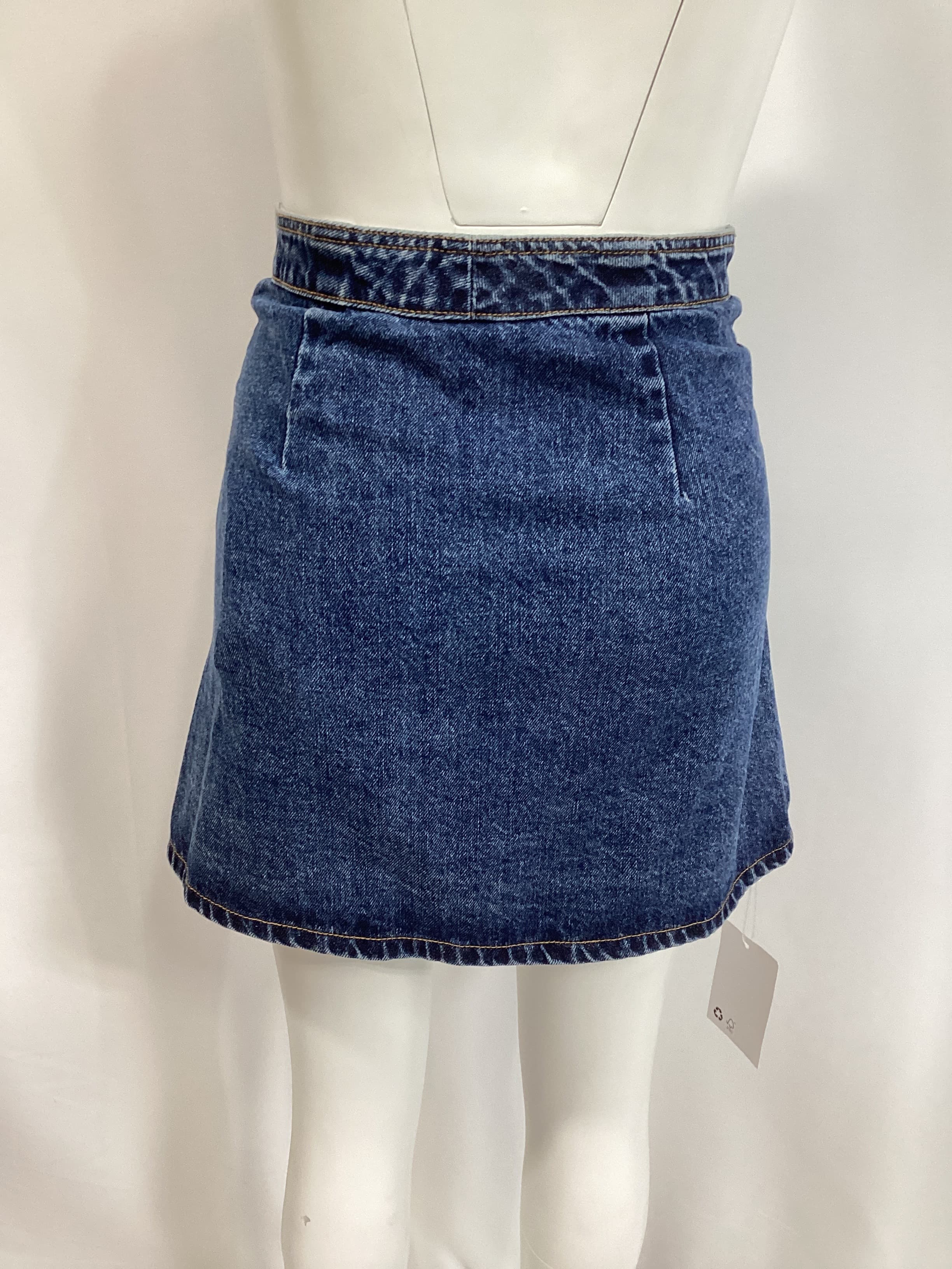 Denim Mini Skirt In Blue - Image 2