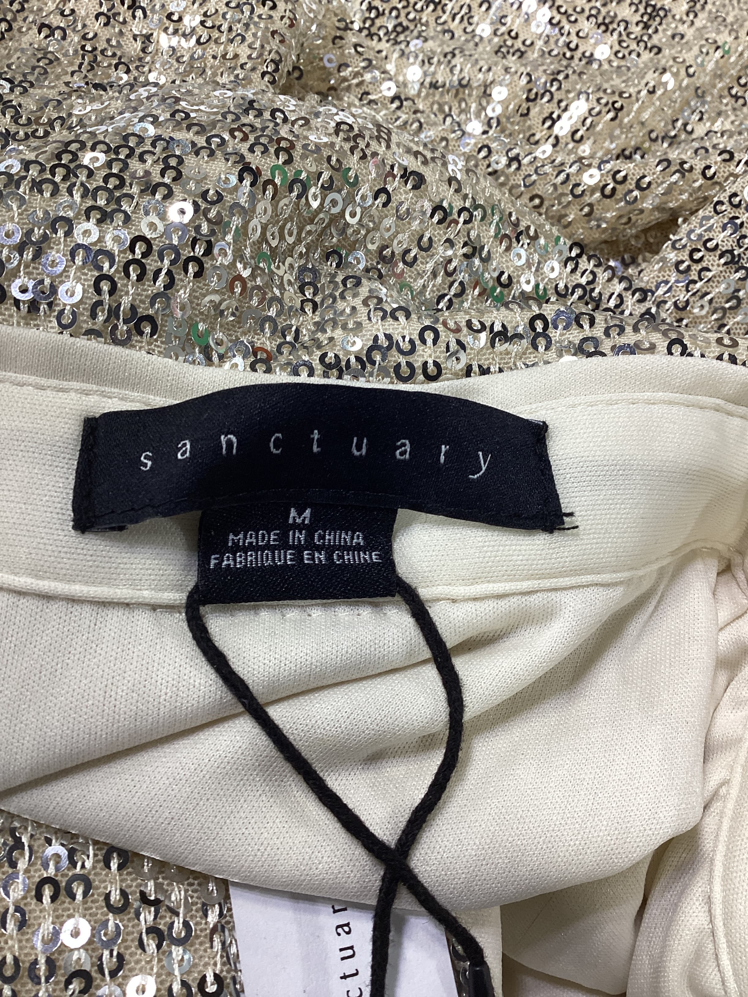 Radiant Sequin Top In Champagne - Image 4