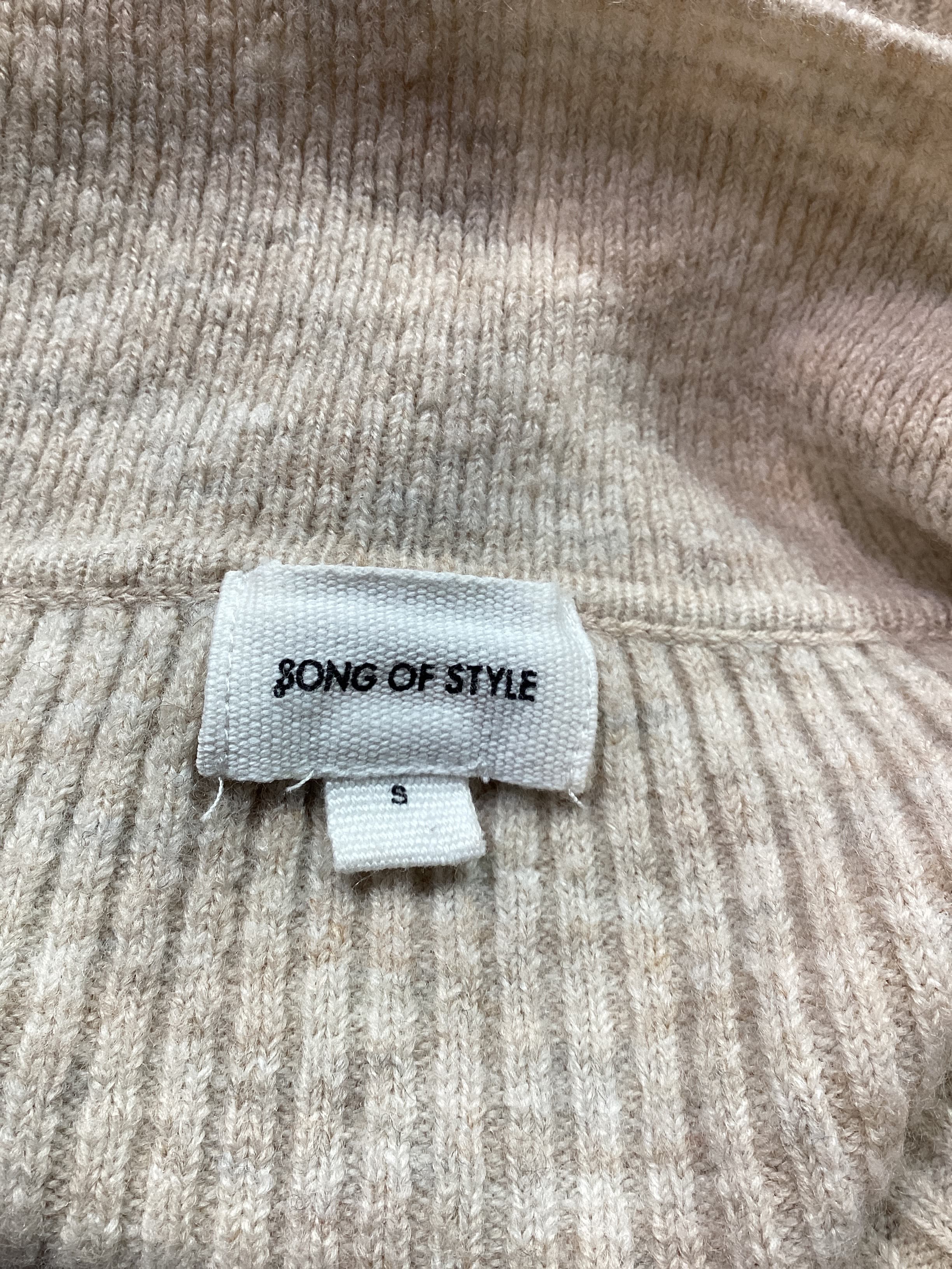 Amanda Oversized Knit Polo In Oatmeal - Image 4