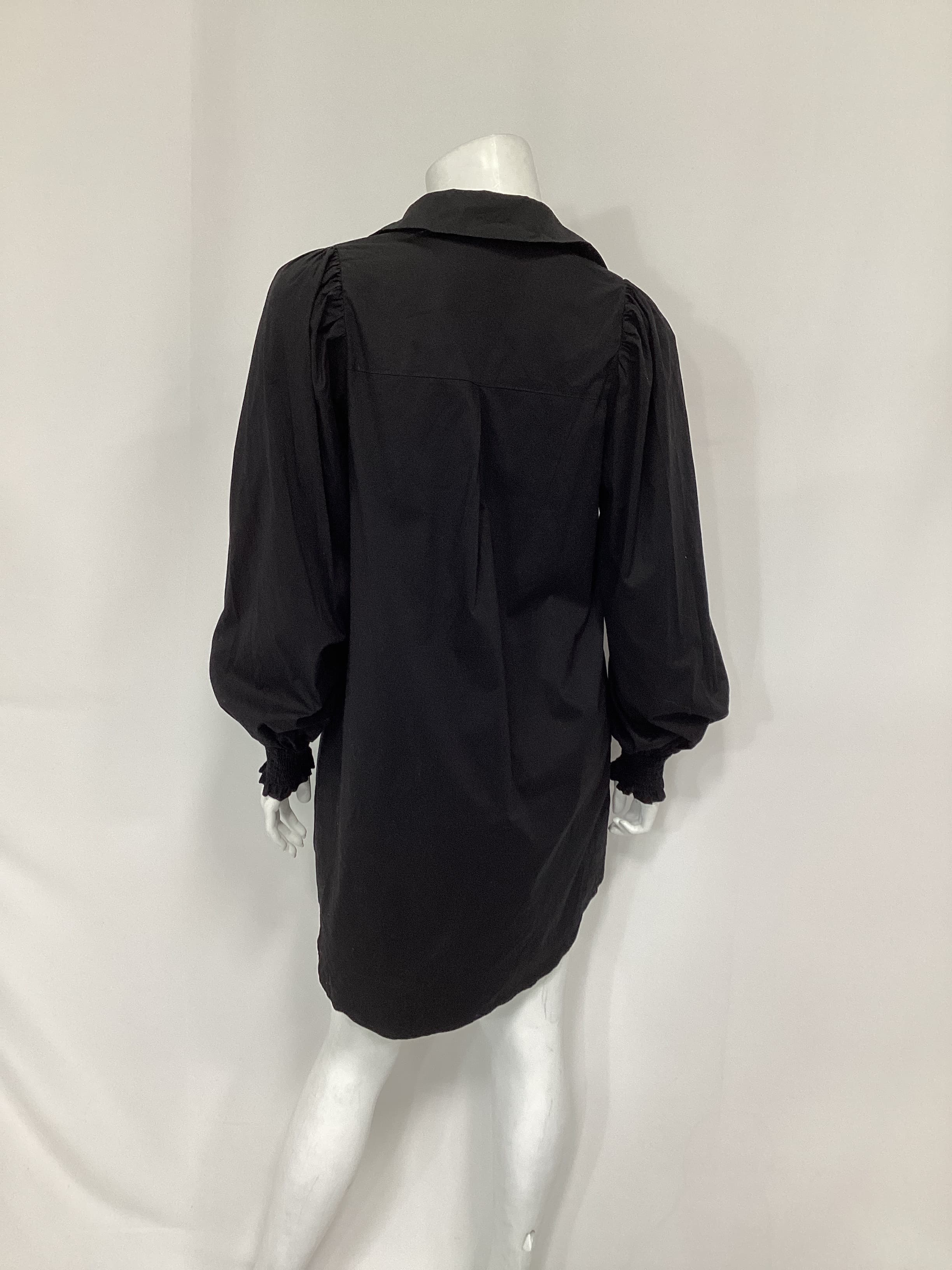 Allure Shirt Dress In Black - Image 3