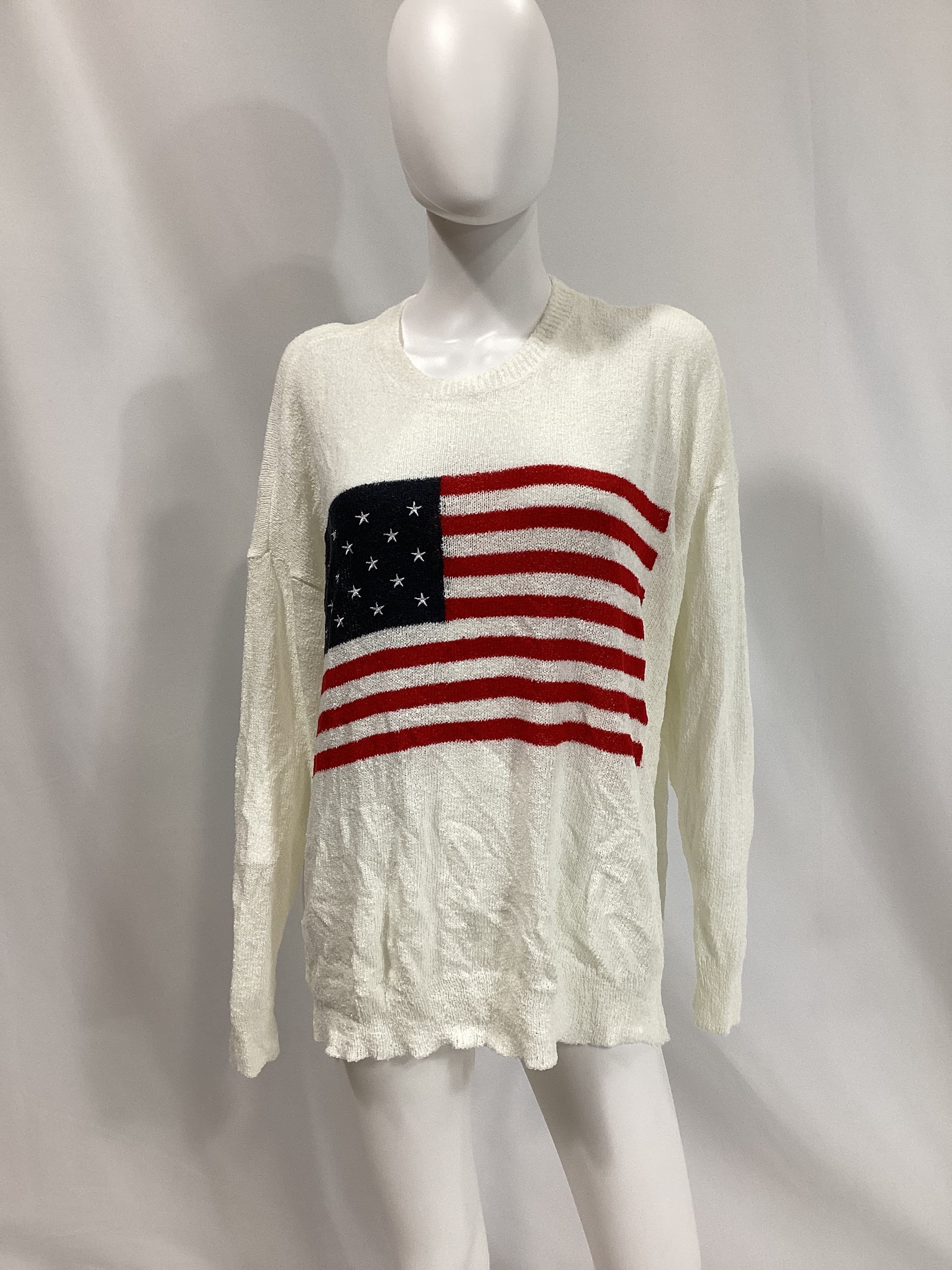 Woodsy Sweater In American Flag Print - Image 3