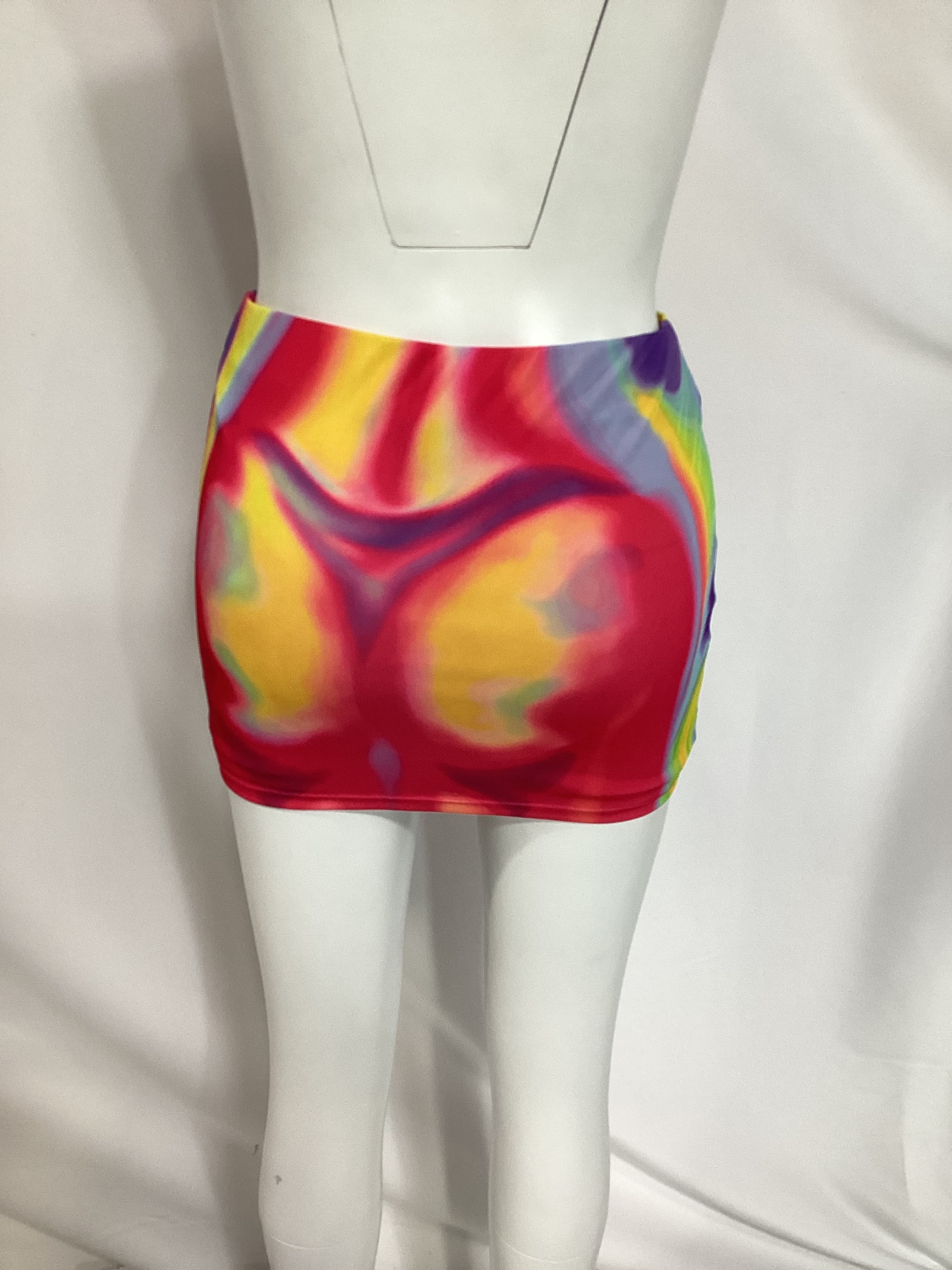 Pola Micro Skirt In Multi Thermal Dye - Image 2