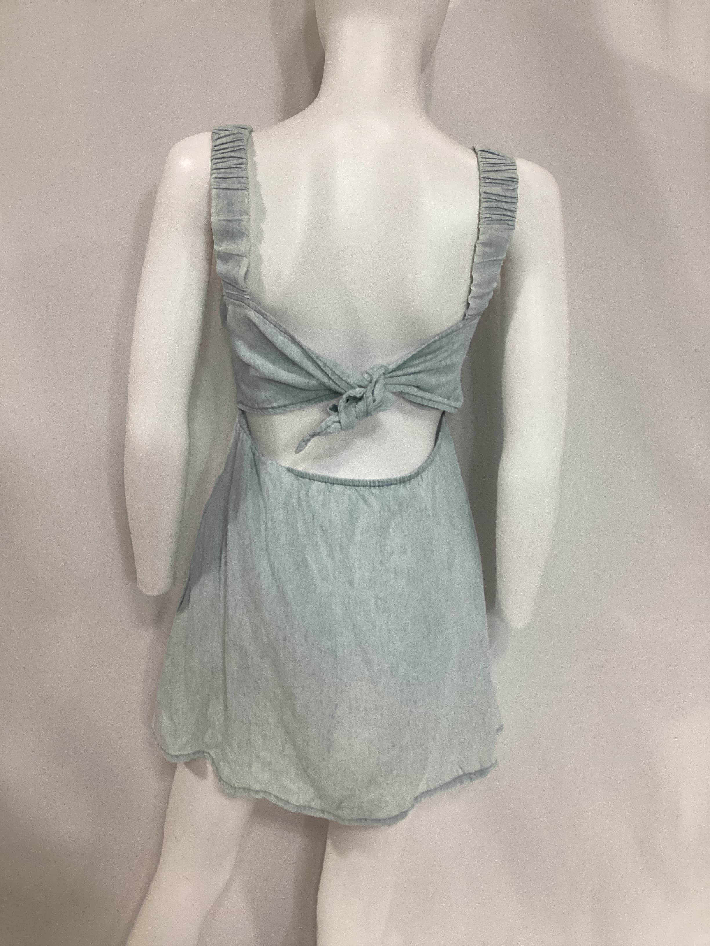 Tana Babydoll Dress In Shore - Image 2