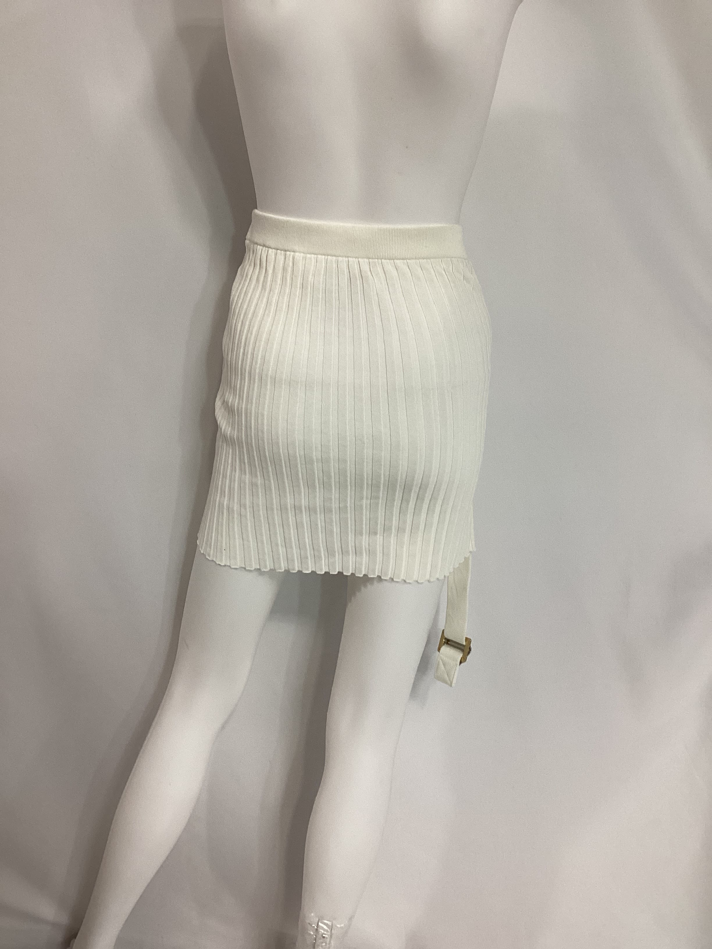 White Utility Miniskirt - Image 3