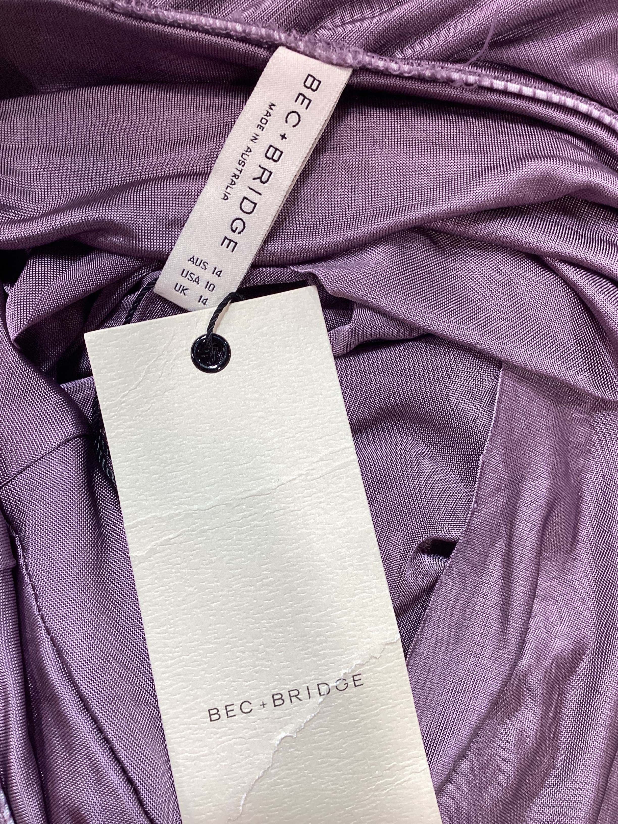 Petra Strapless Maxi Dress In Mauve - Image 3