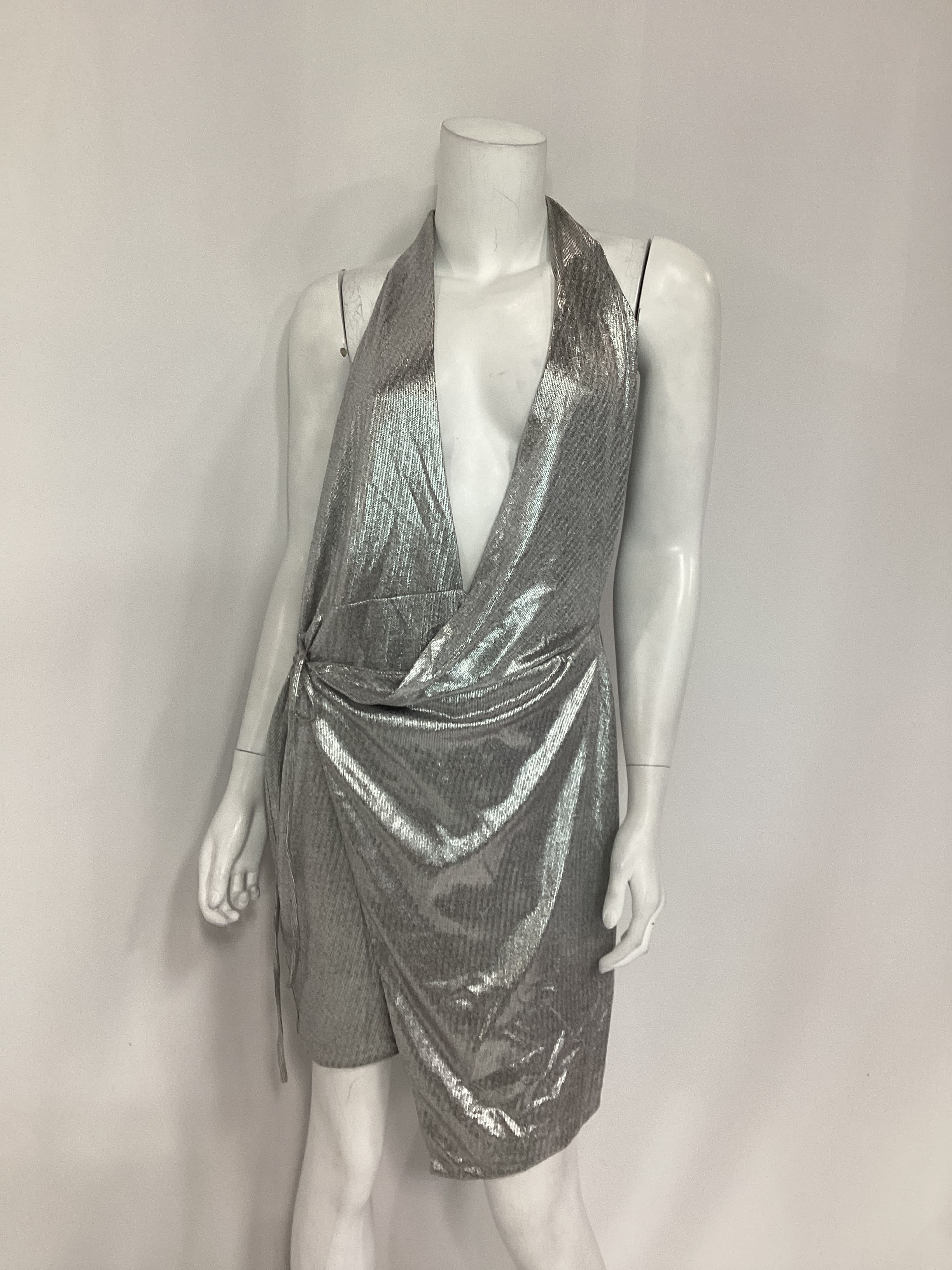 Omari Dress In Silver - Image 2