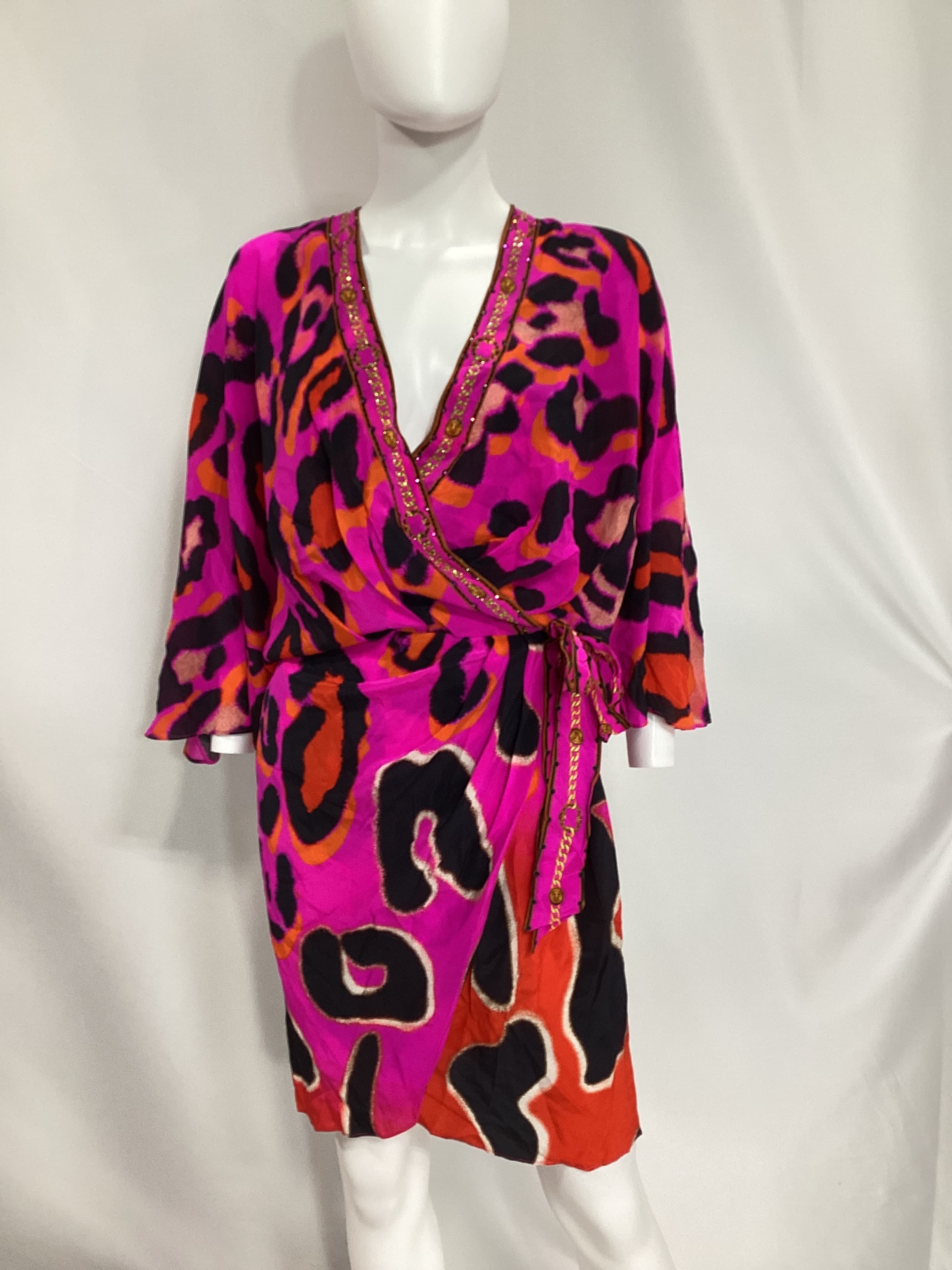 Draped Front Wrap Dress - Image 2