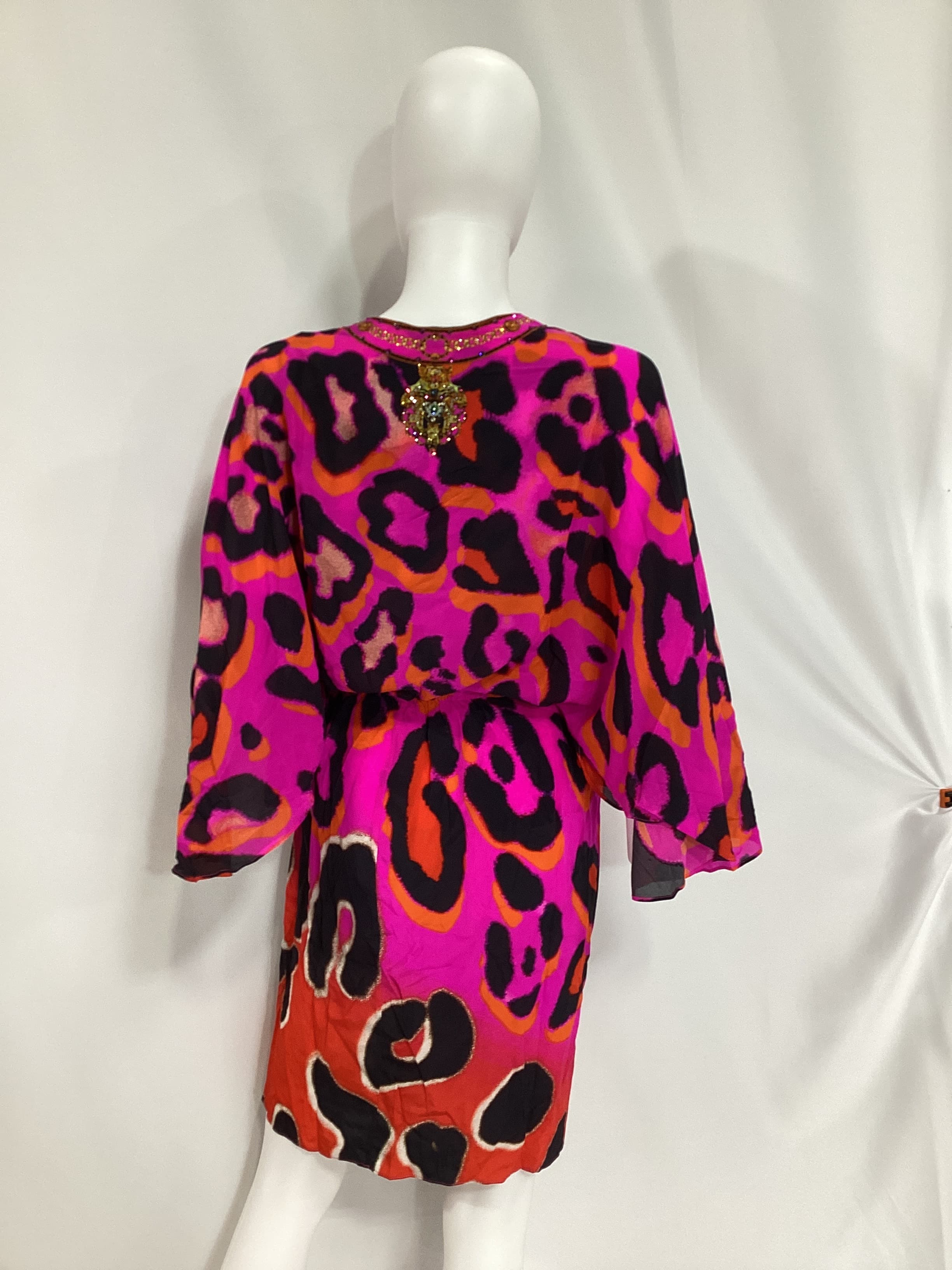 Draped Front Wrap Dress - Image 3