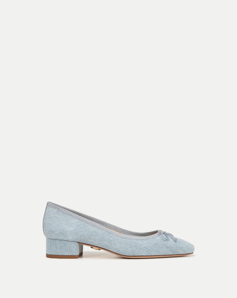 Cecile Denim Ballet Pump - Image 1