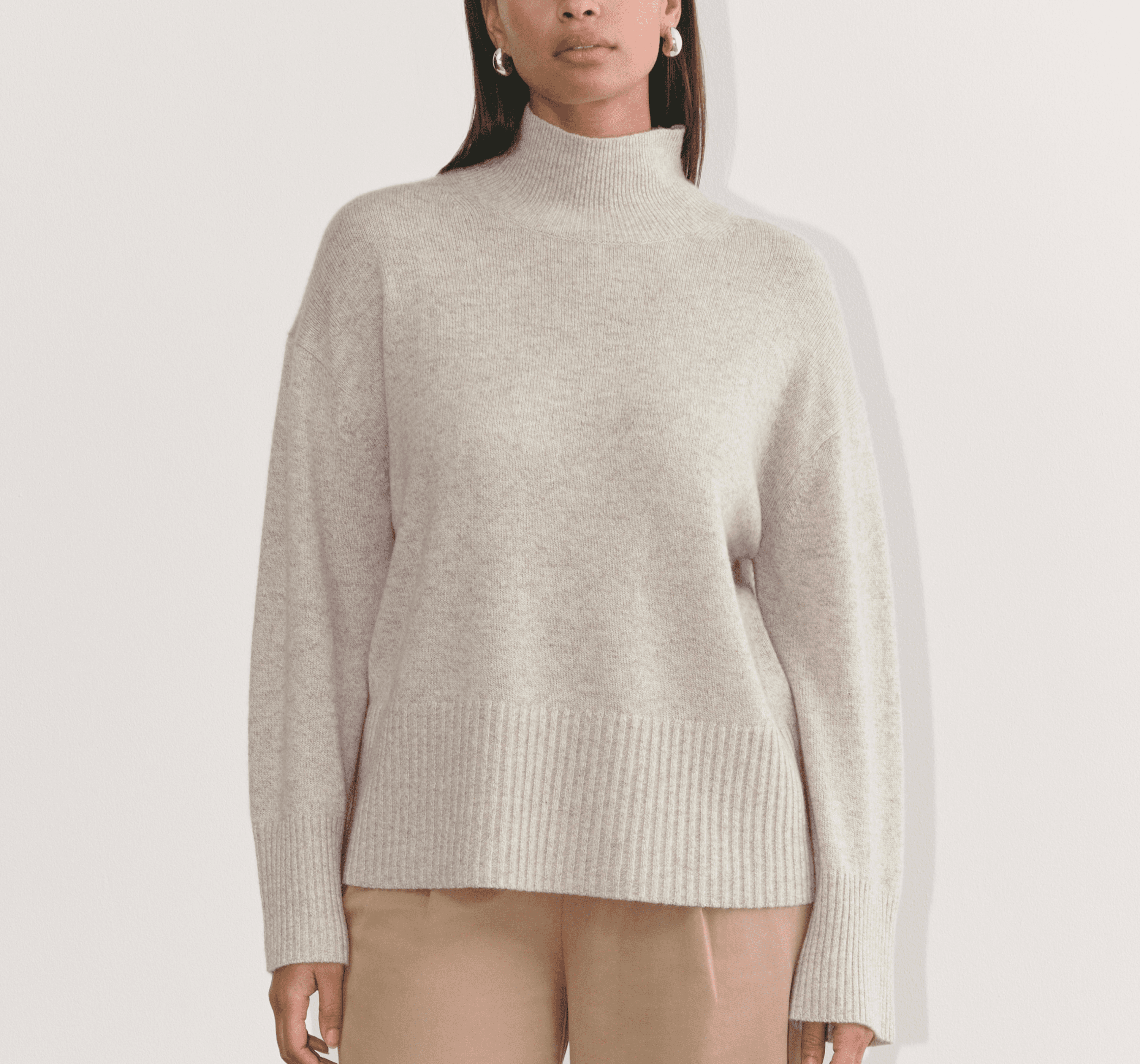 The Boxy Turtleneck In Cashmere - Image 1
