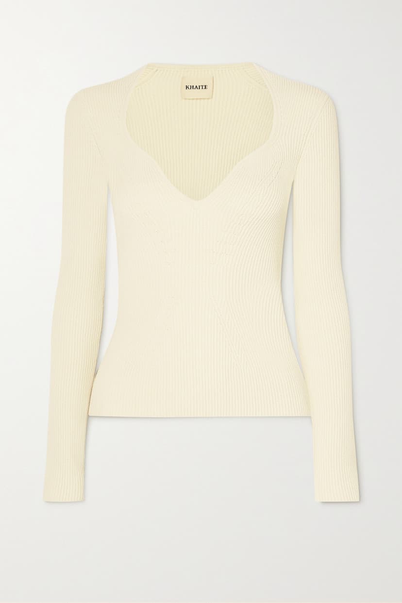Kirah Ribbed-Knit Sweater - Image 1