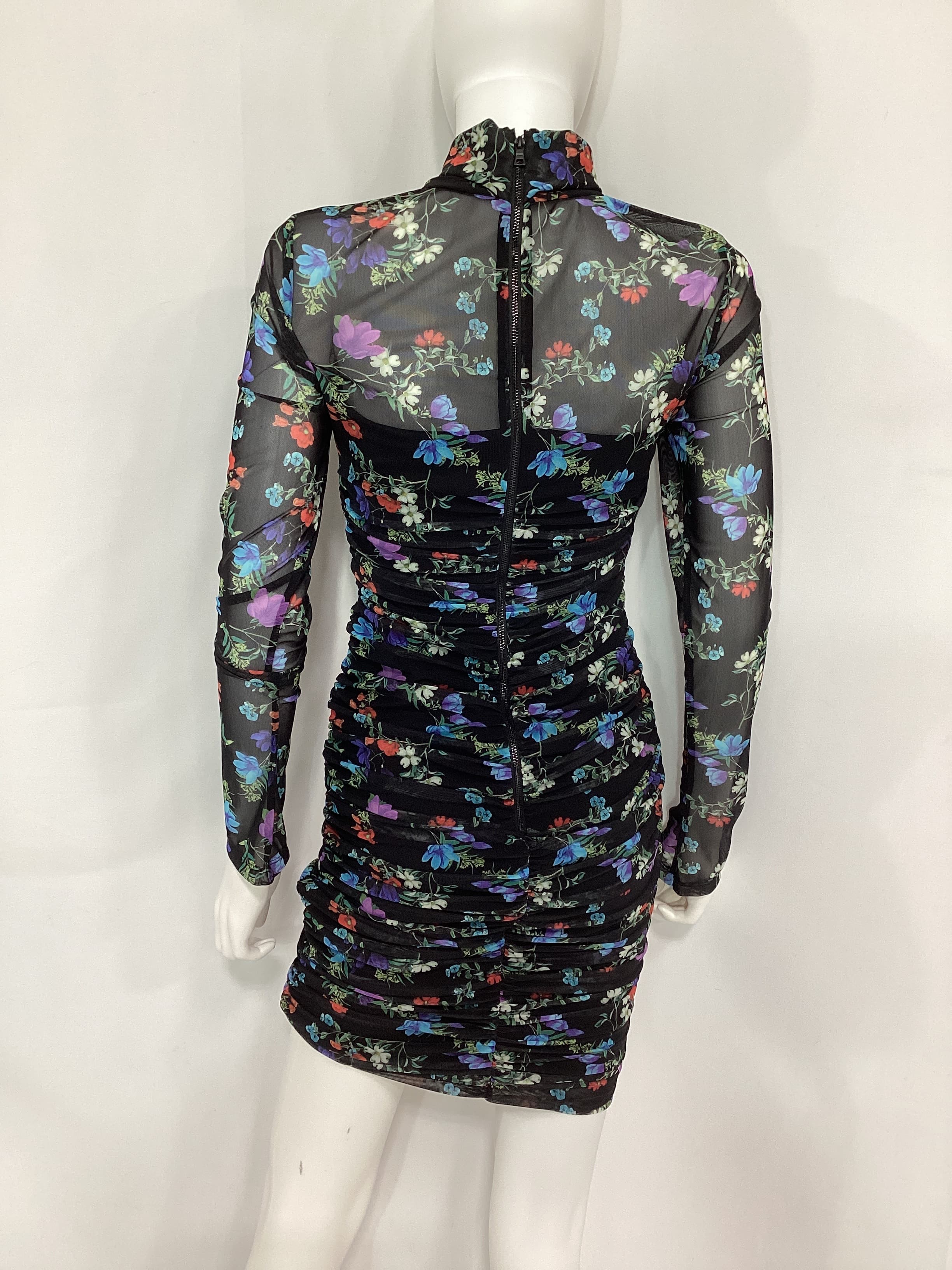 Delora Floral Print Turtleneck Midi Dress - Image 3