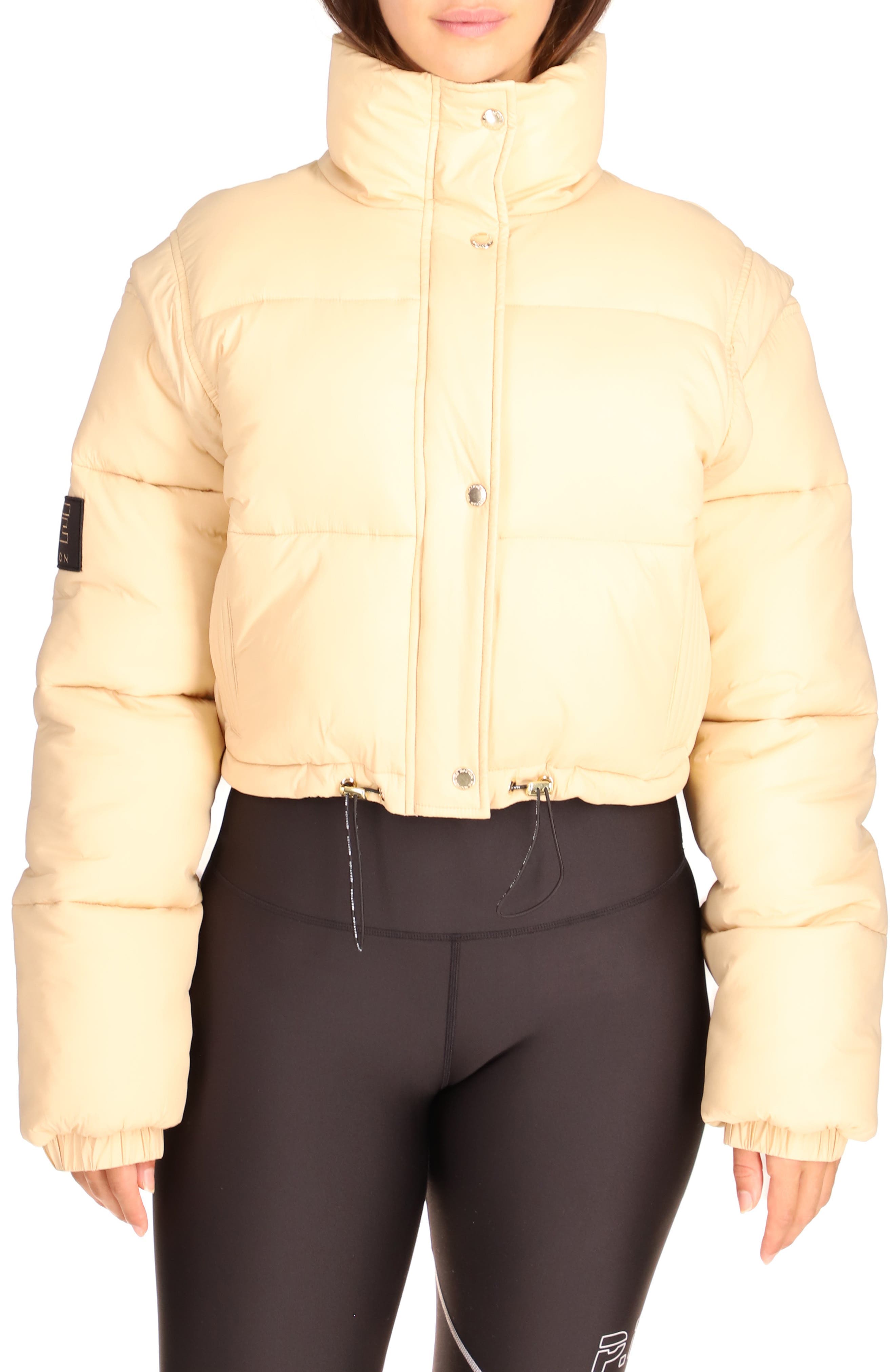 Represent Recycled Nylon Convertible Puffer Jacket - Image 1