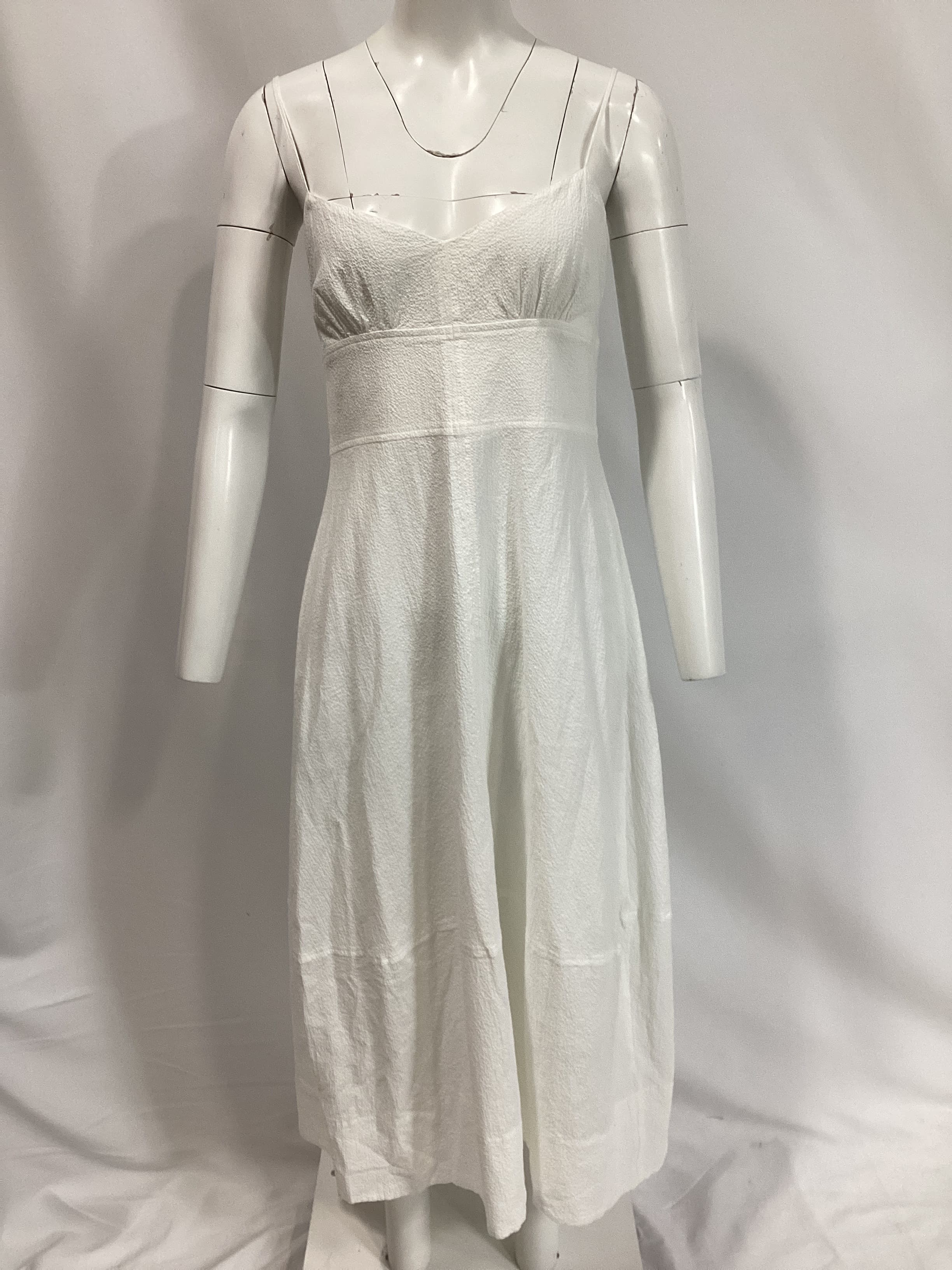 Hastings Tie-Detailed Organic Cotton-Blend Seersucker Midi Dress - Image 2