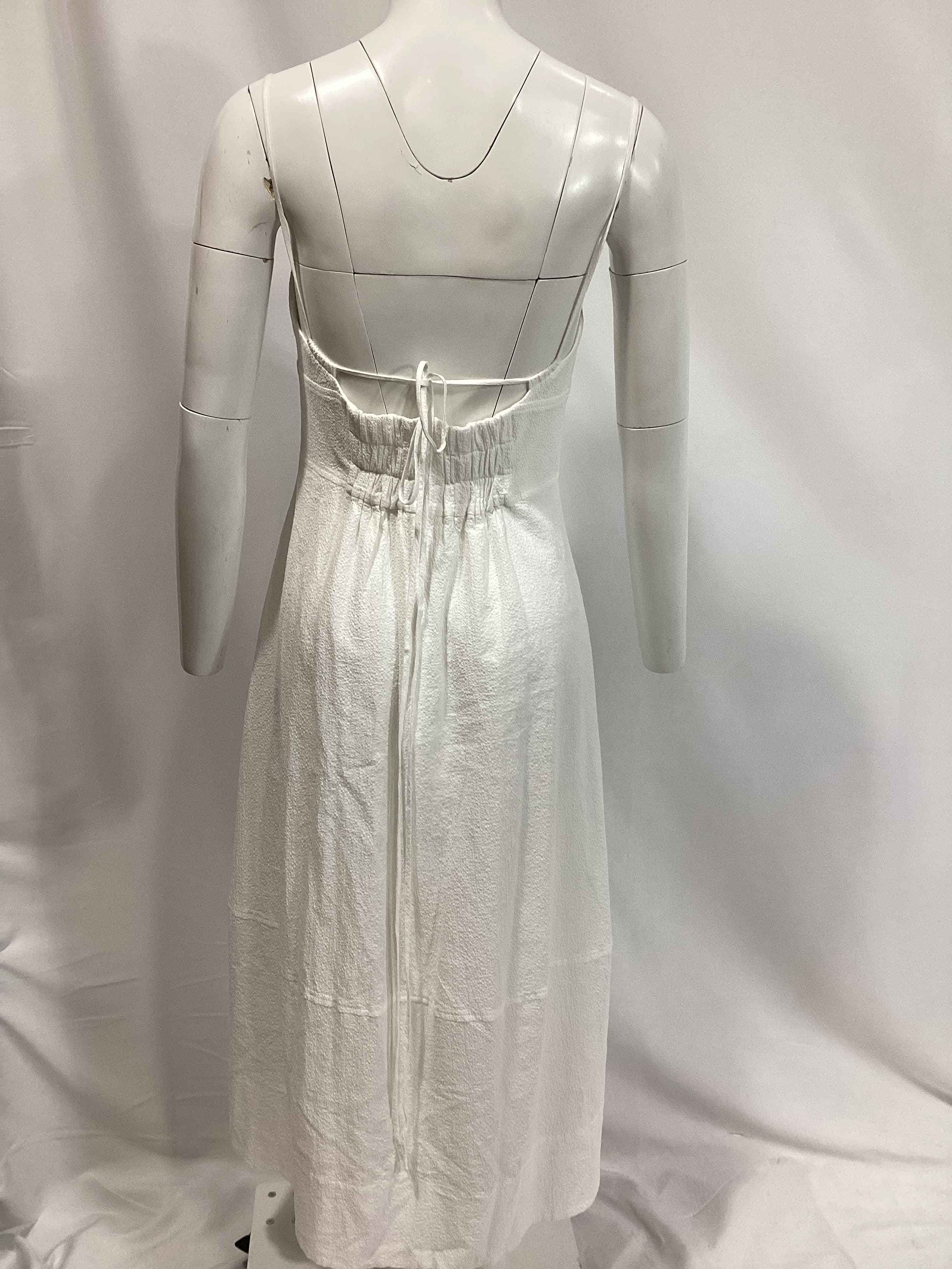 Hastings Tie-Detailed Organic Cotton-Blend Seersucker Midi Dress - Image 4