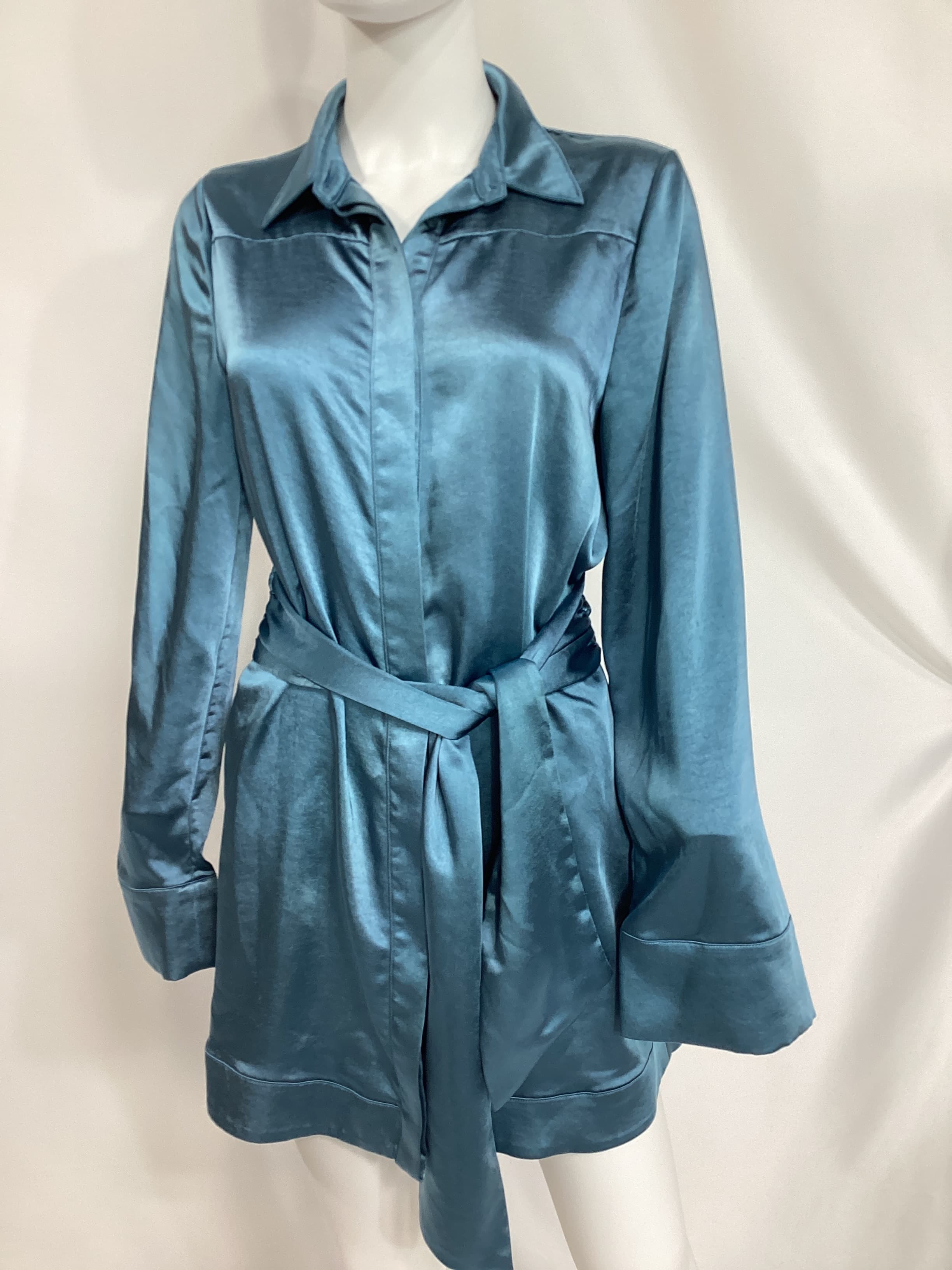 Priscilla Mini Dress In Blue - Image 2