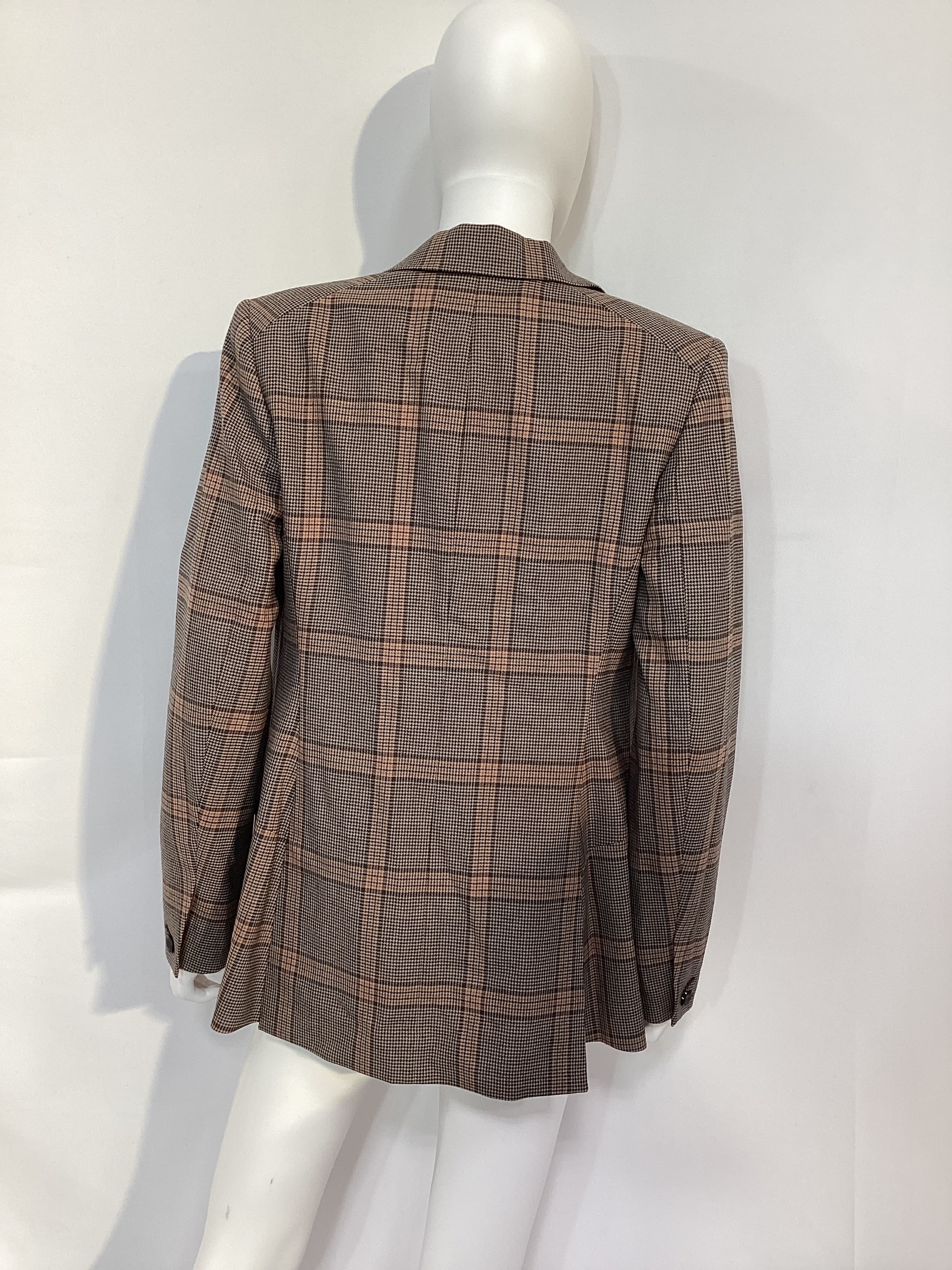 Bianca Wool Plaid Blazer - Image 4