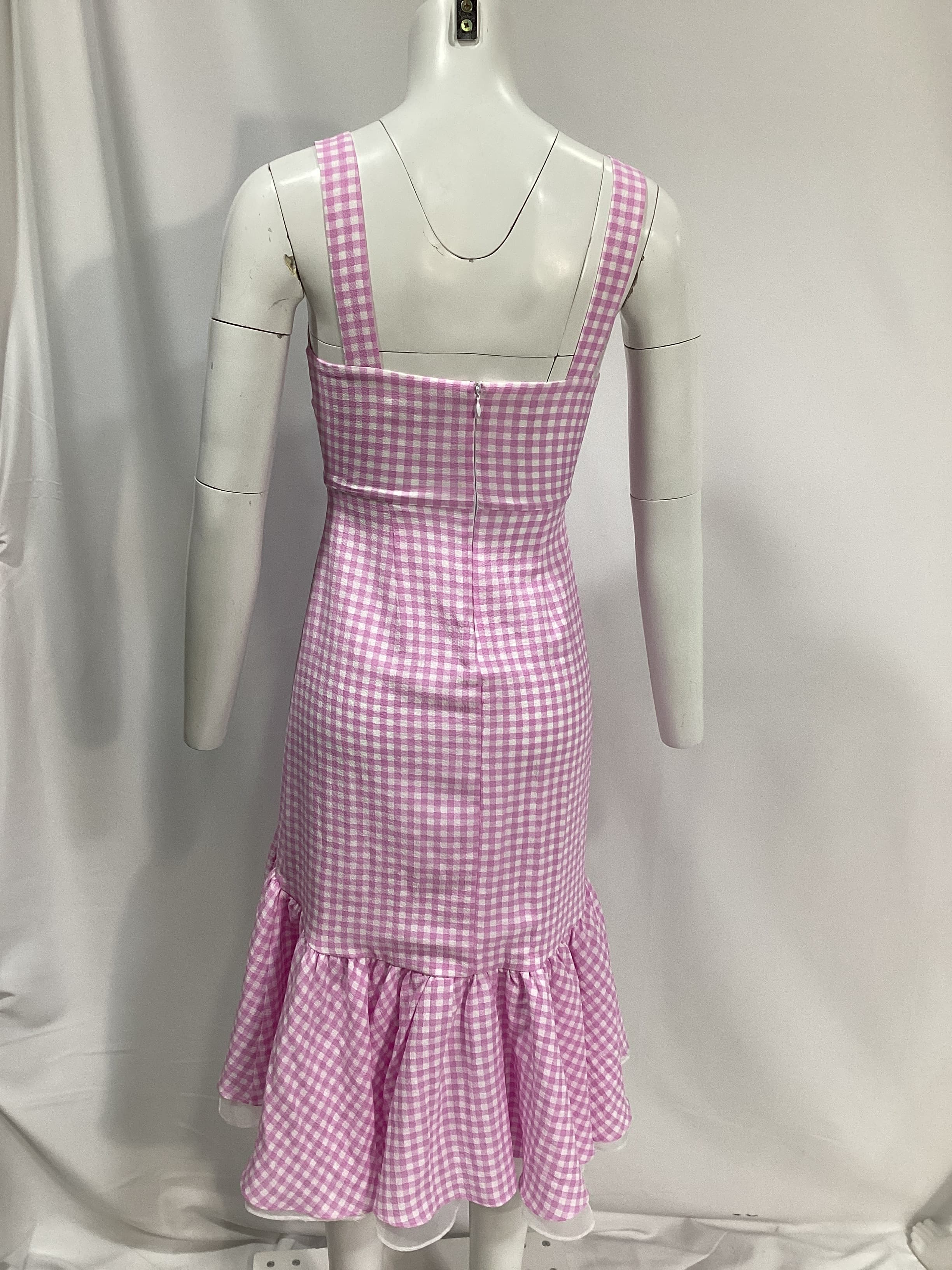 Tie Front Dress In Phalaenopsis Lavender Combo - Image 4