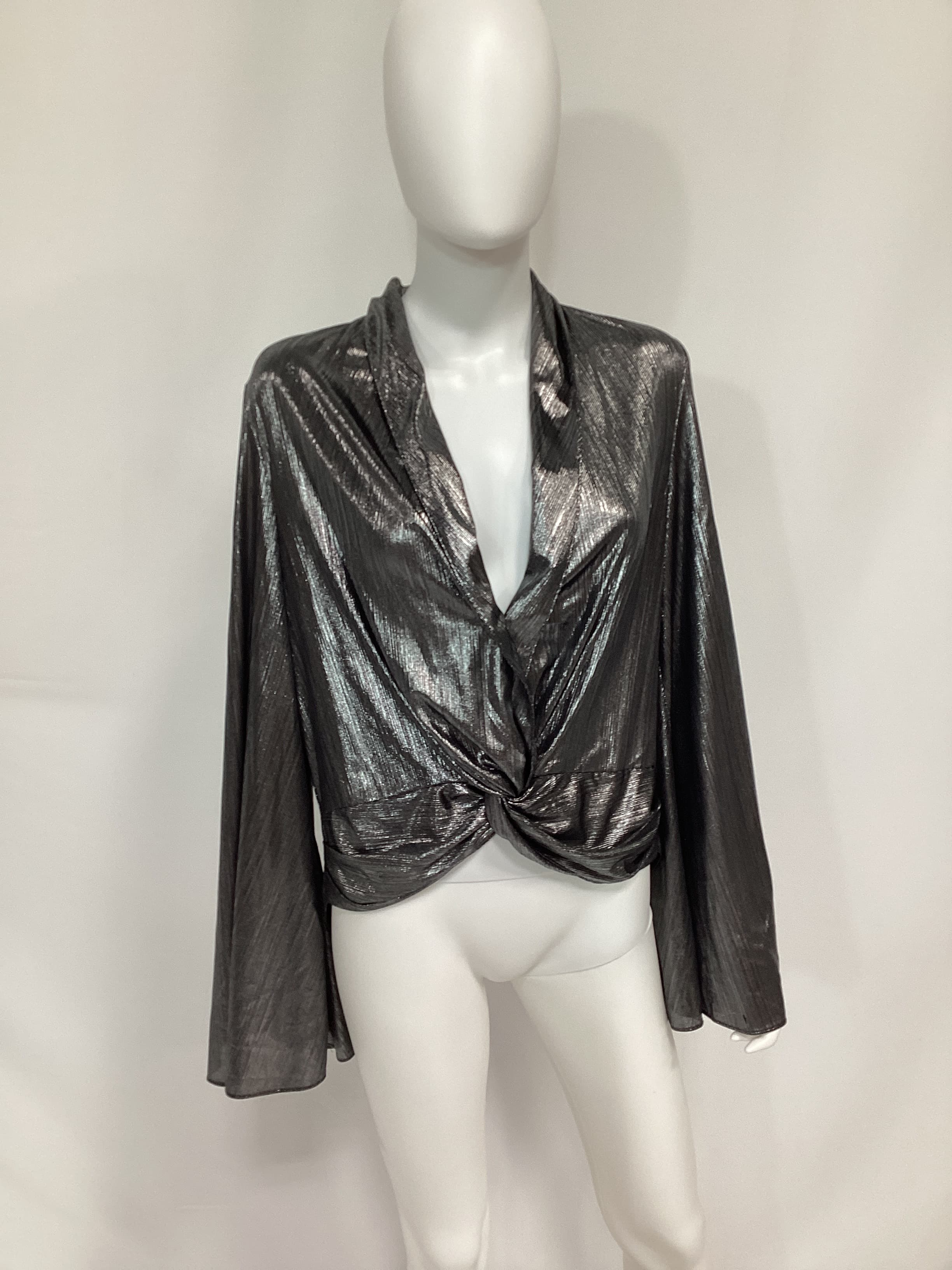 Iantha Blouse In Gunmetal - Image 4