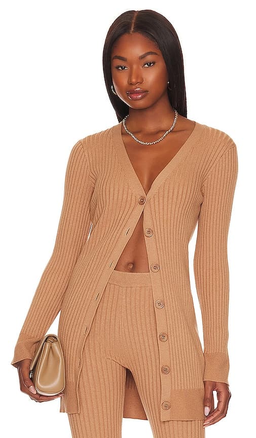 Connelly Cardigan In Camel - Image 1
