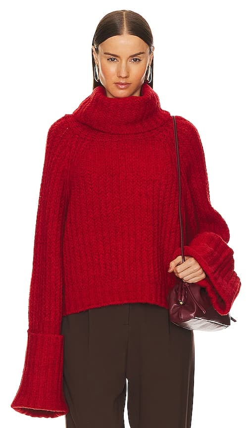 Idriya Sweater In Red - Image 1
