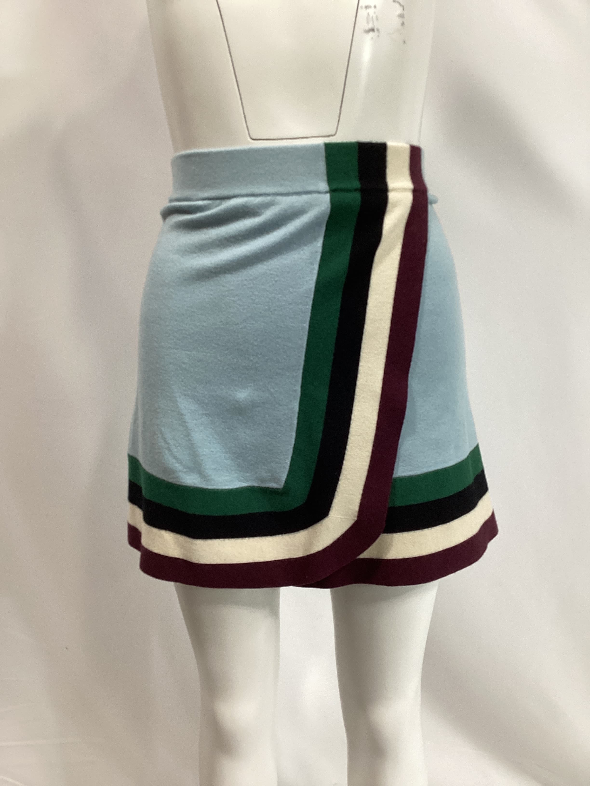 Striped Mini Skirt In Pool Tile Stripes - Image 3