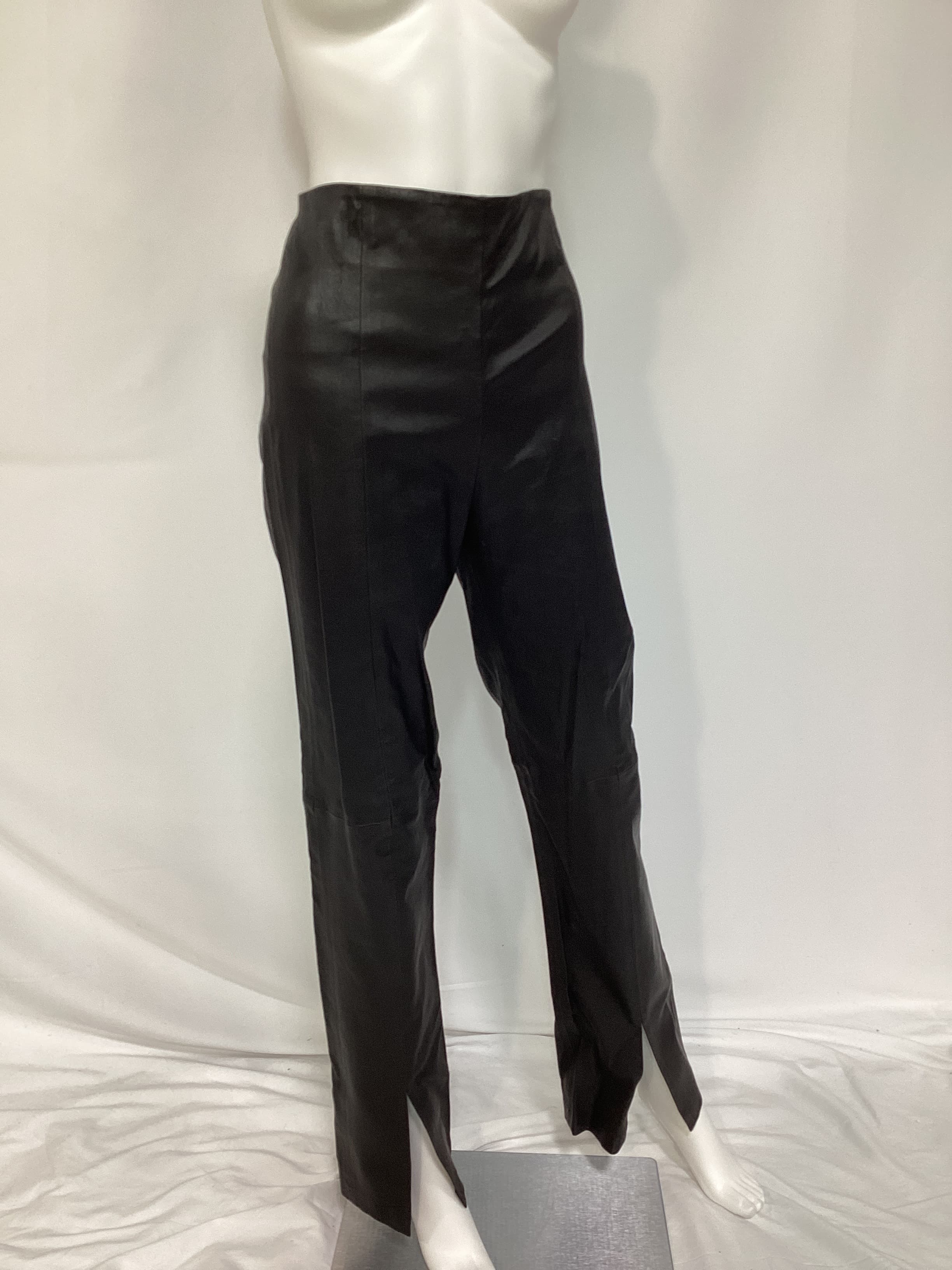 The Hanriette Leather Pant In Black - Image 2
