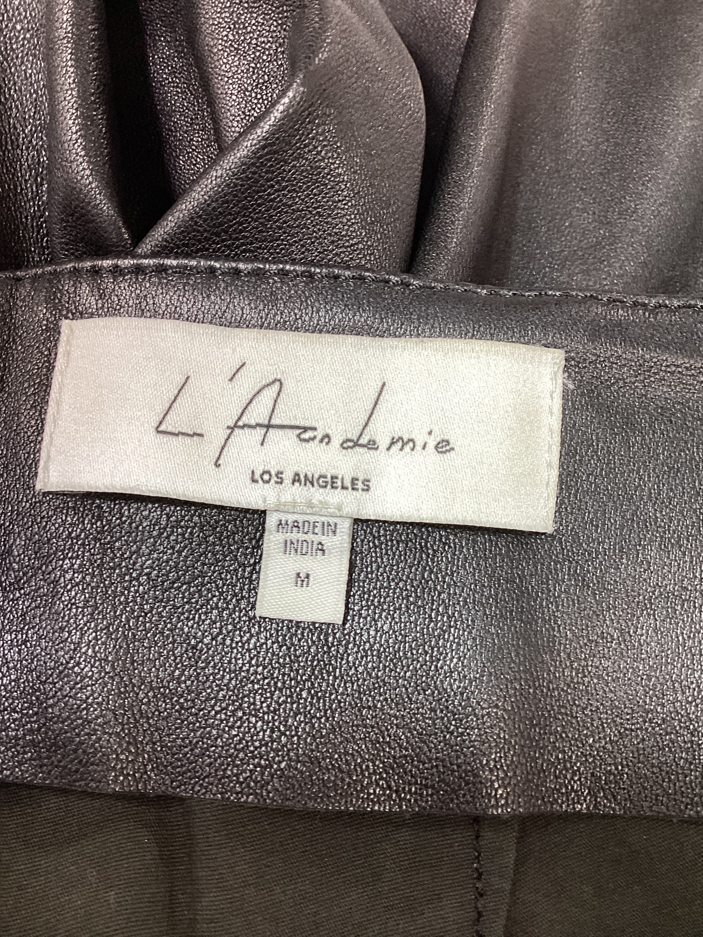 The Hanriette Leather Pant In Black - Image 3