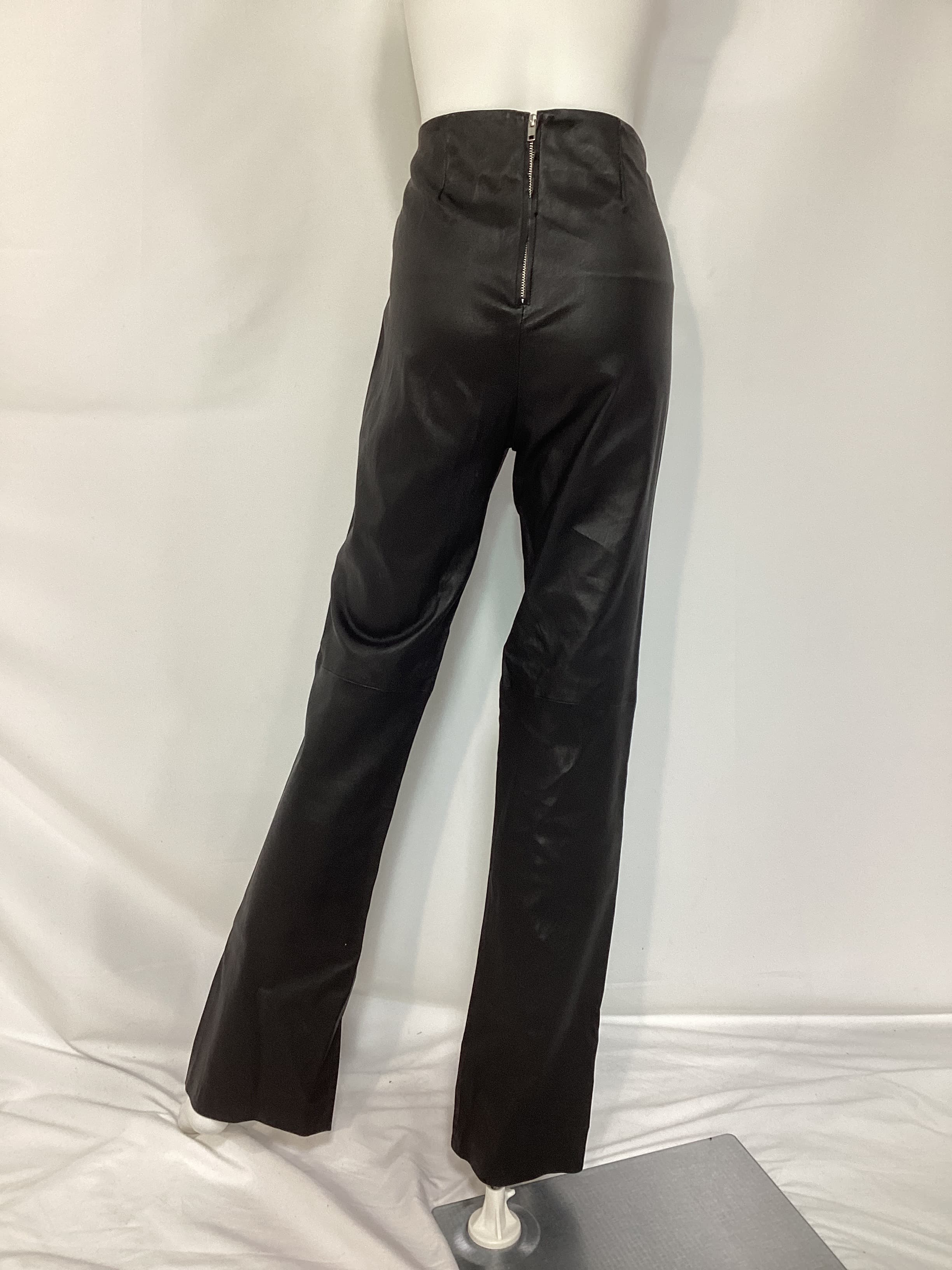 The Hanriette Leather Pant In Black - Image 4