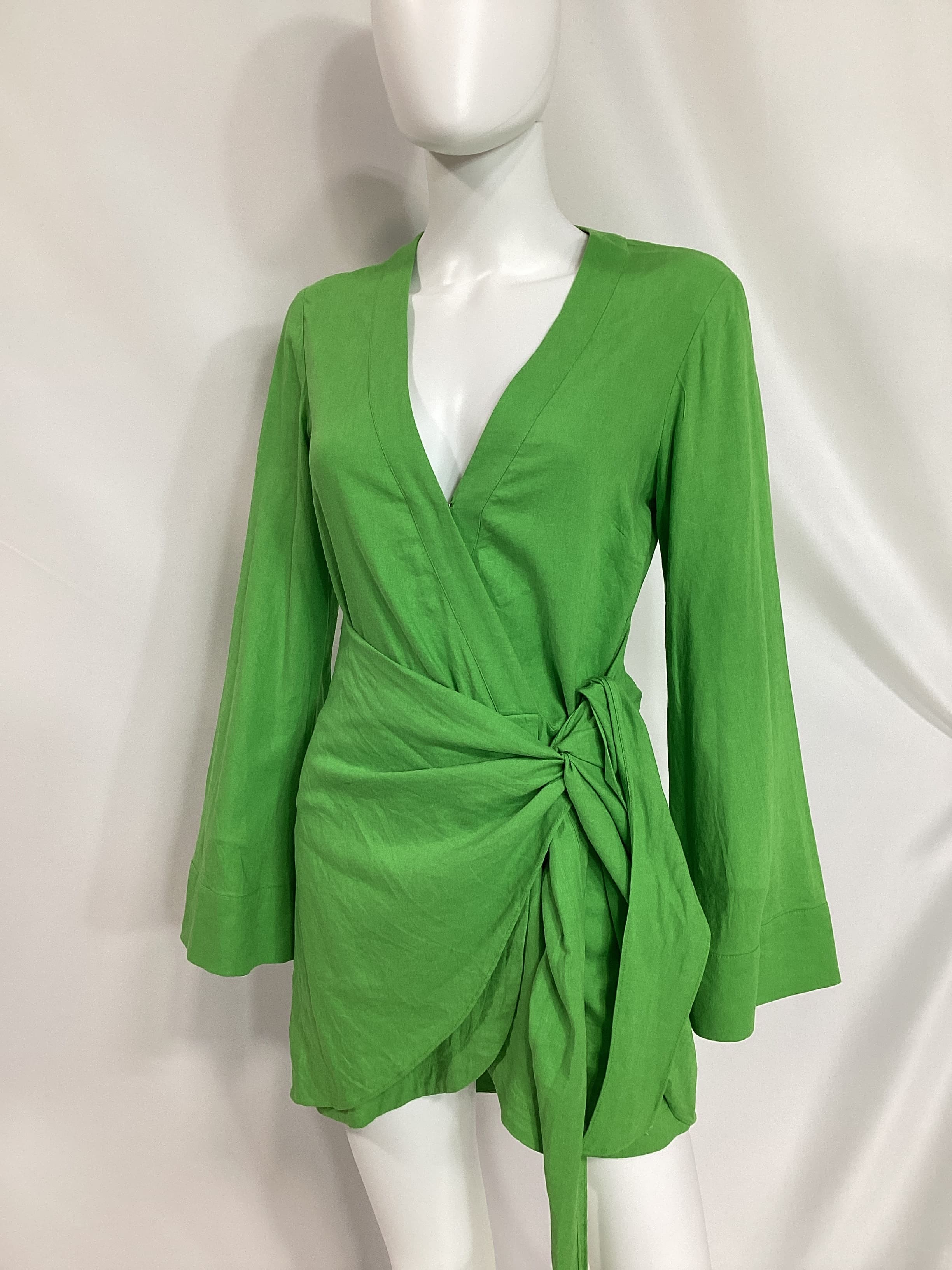 The Janeiro Mini Dress In Lime - Image 3