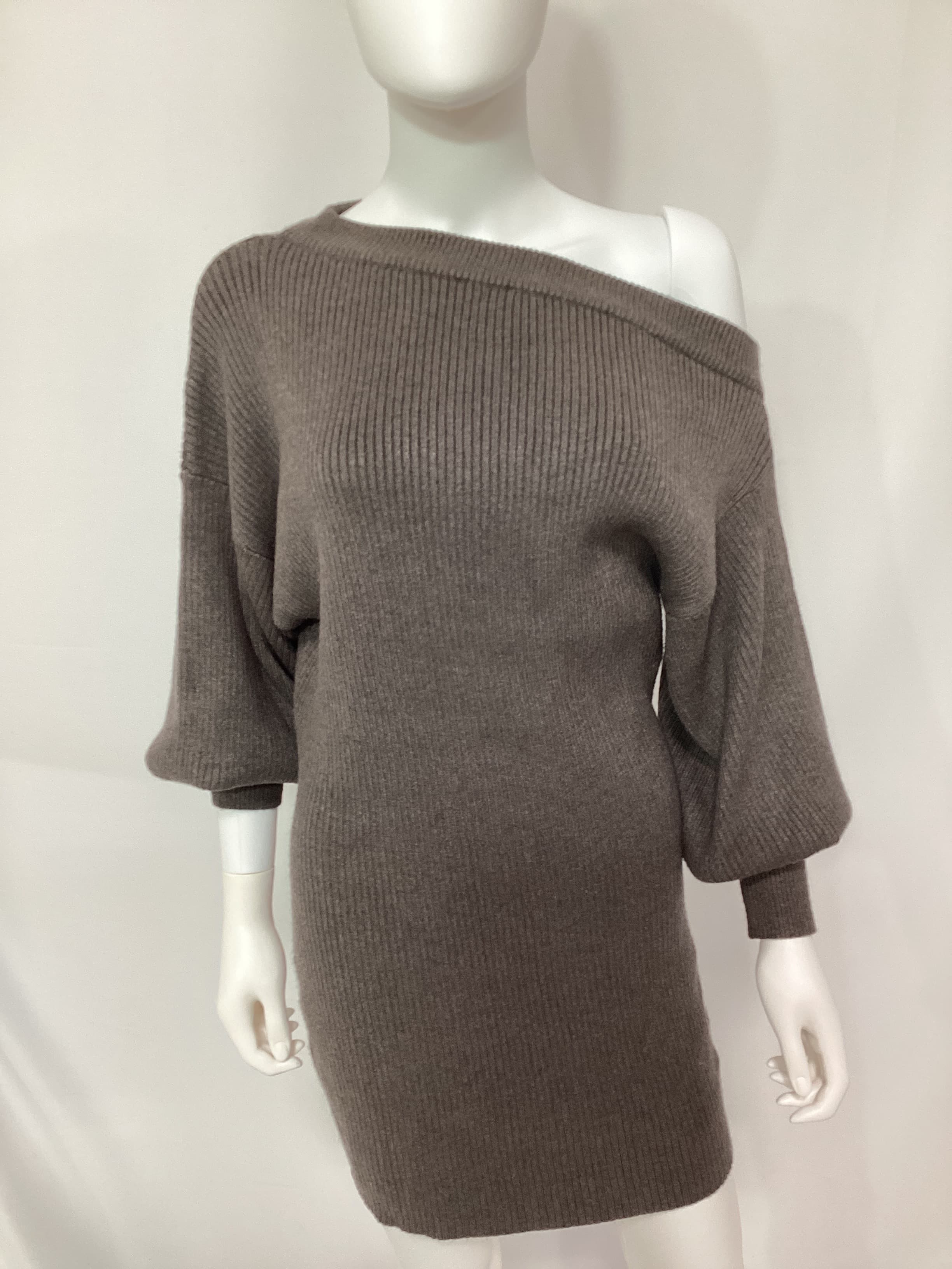 Emma Sweater Dress In Grey - Image 3