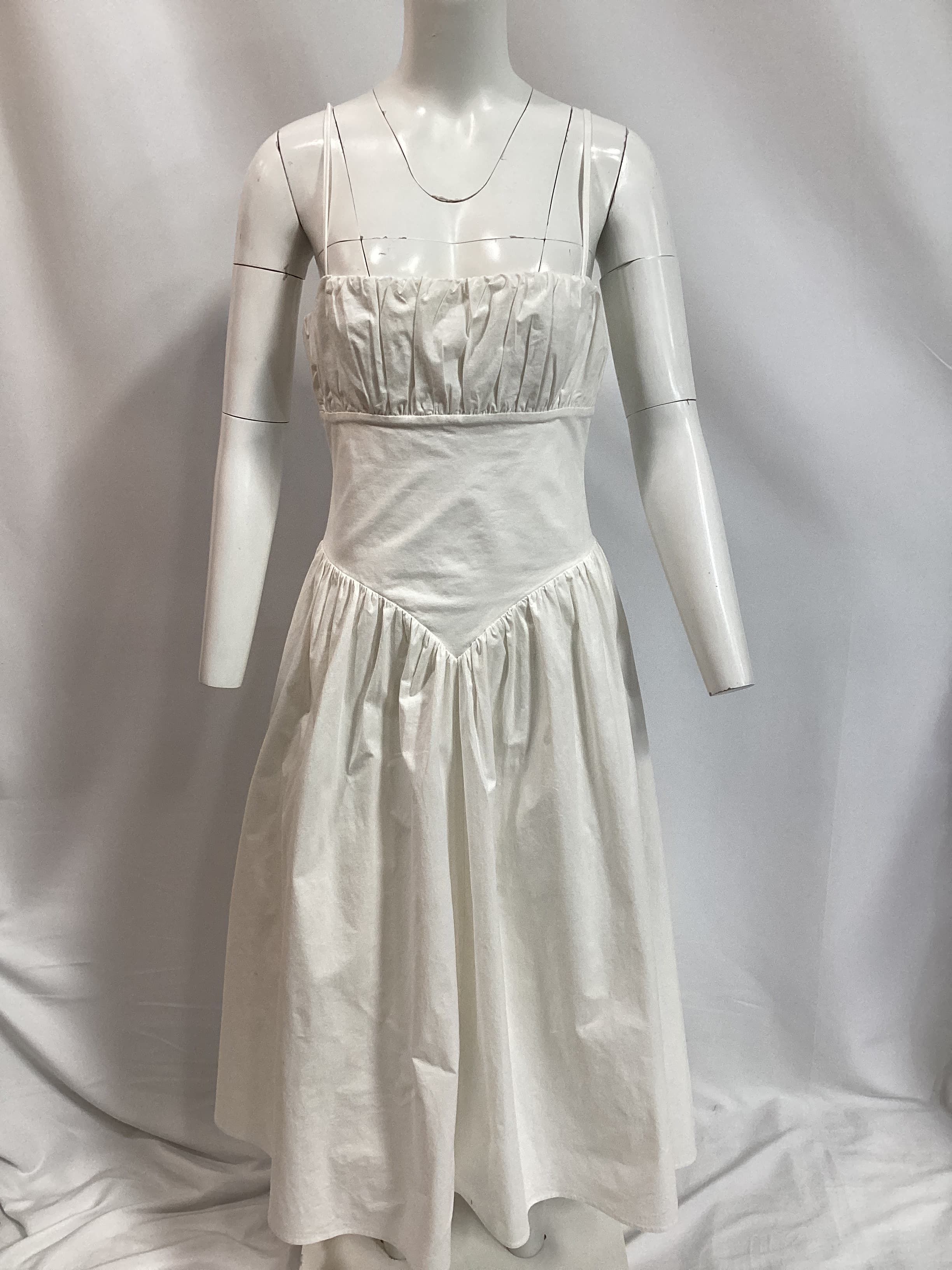 Austin Midi Dress In Soft White - Image 2