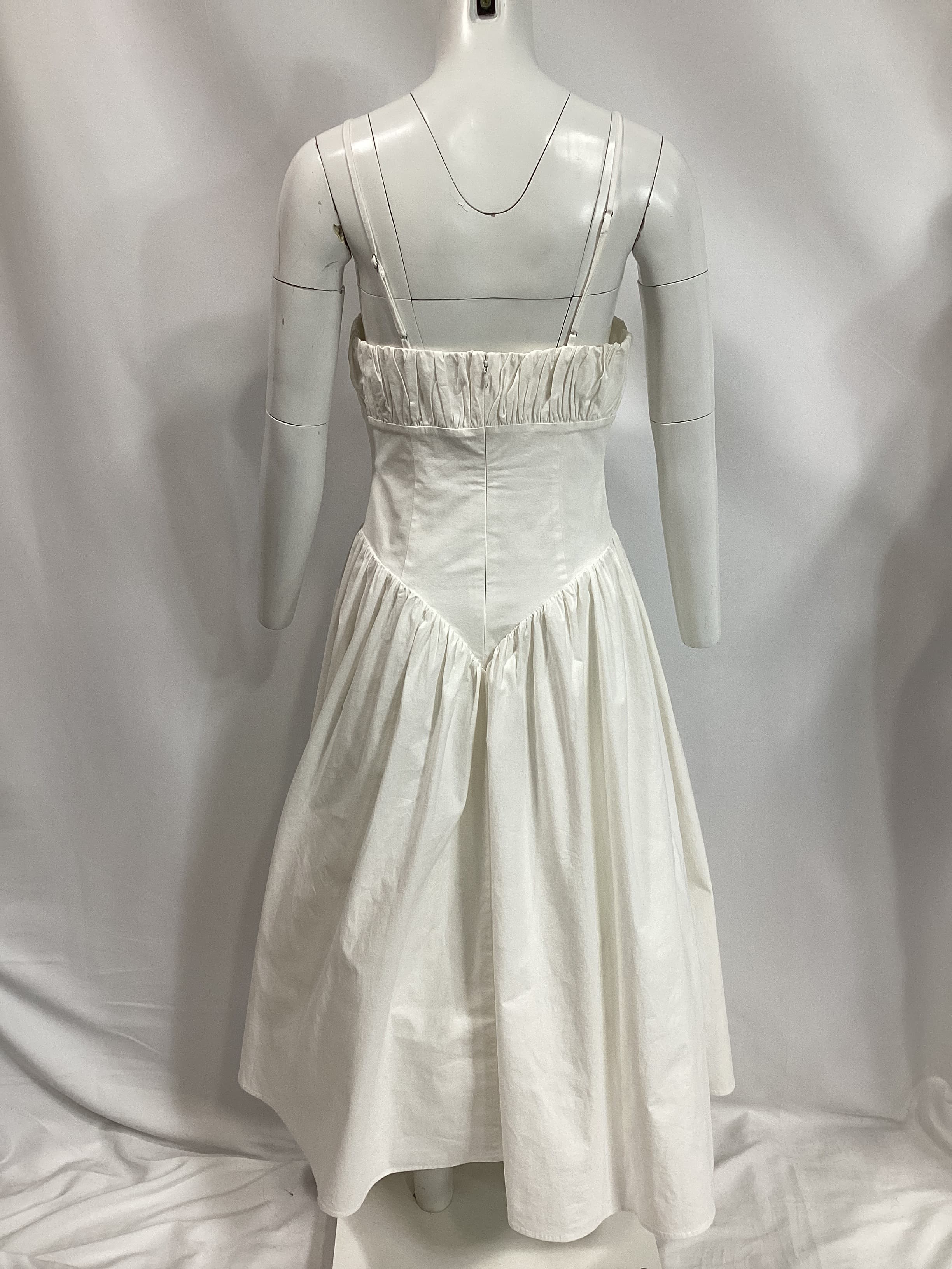 Austin Midi Dress In Soft White - Image 3