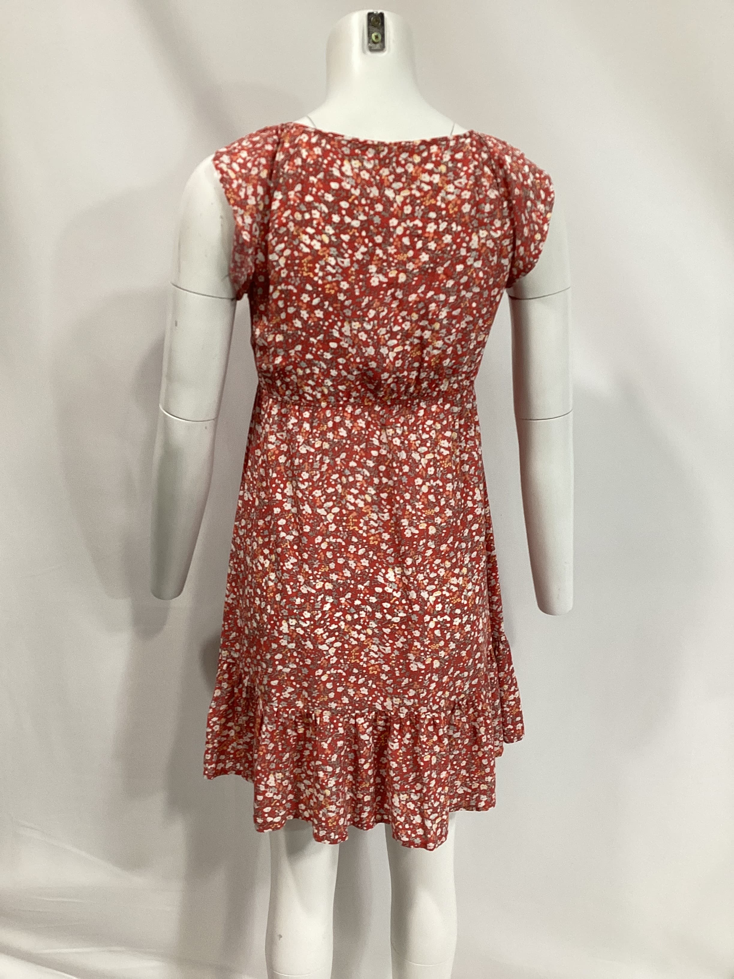 Anika Mini Dress In Red Ditsy Floral - Image 2