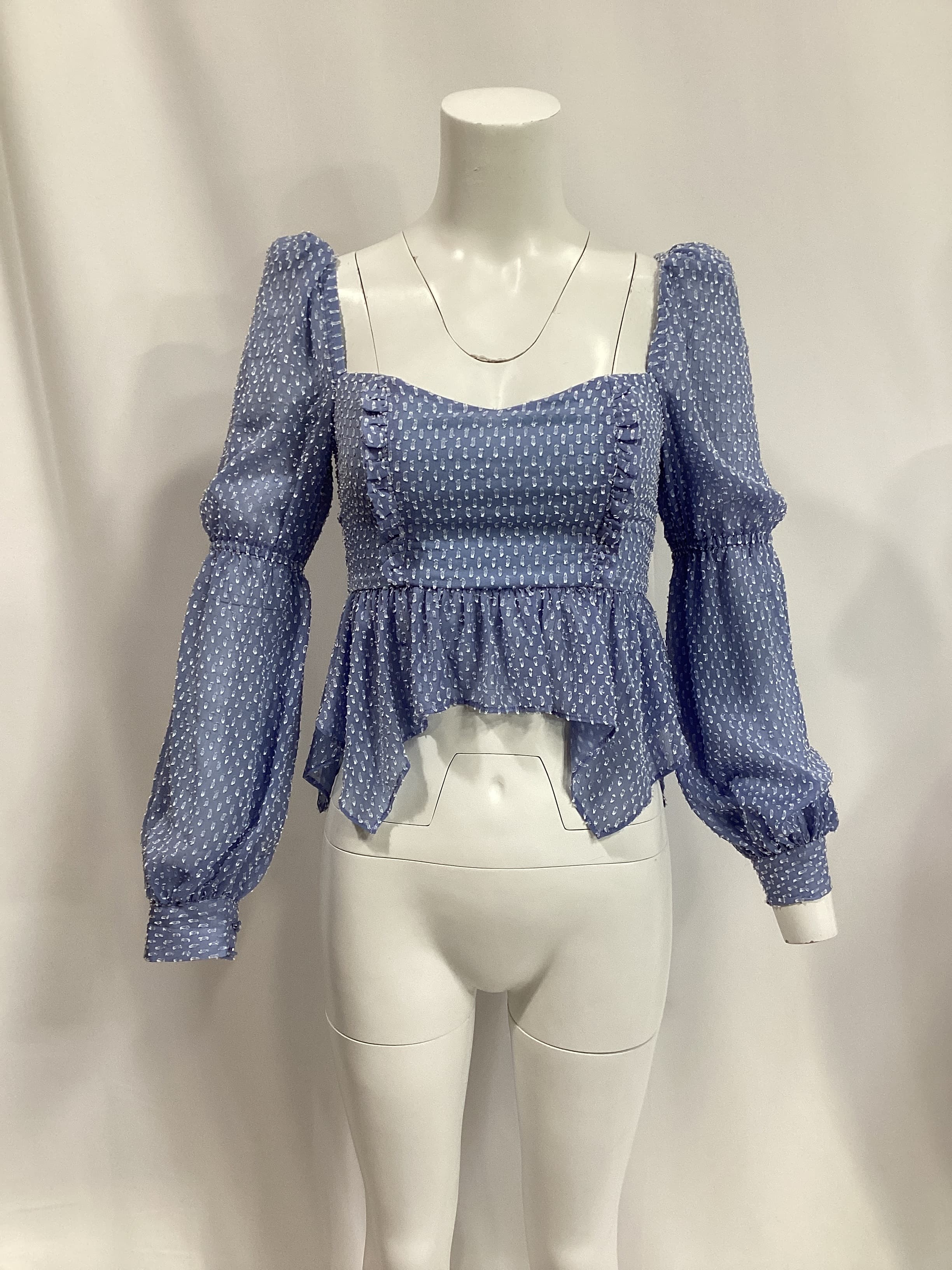 Clara Top In Sky Blue - Image 3