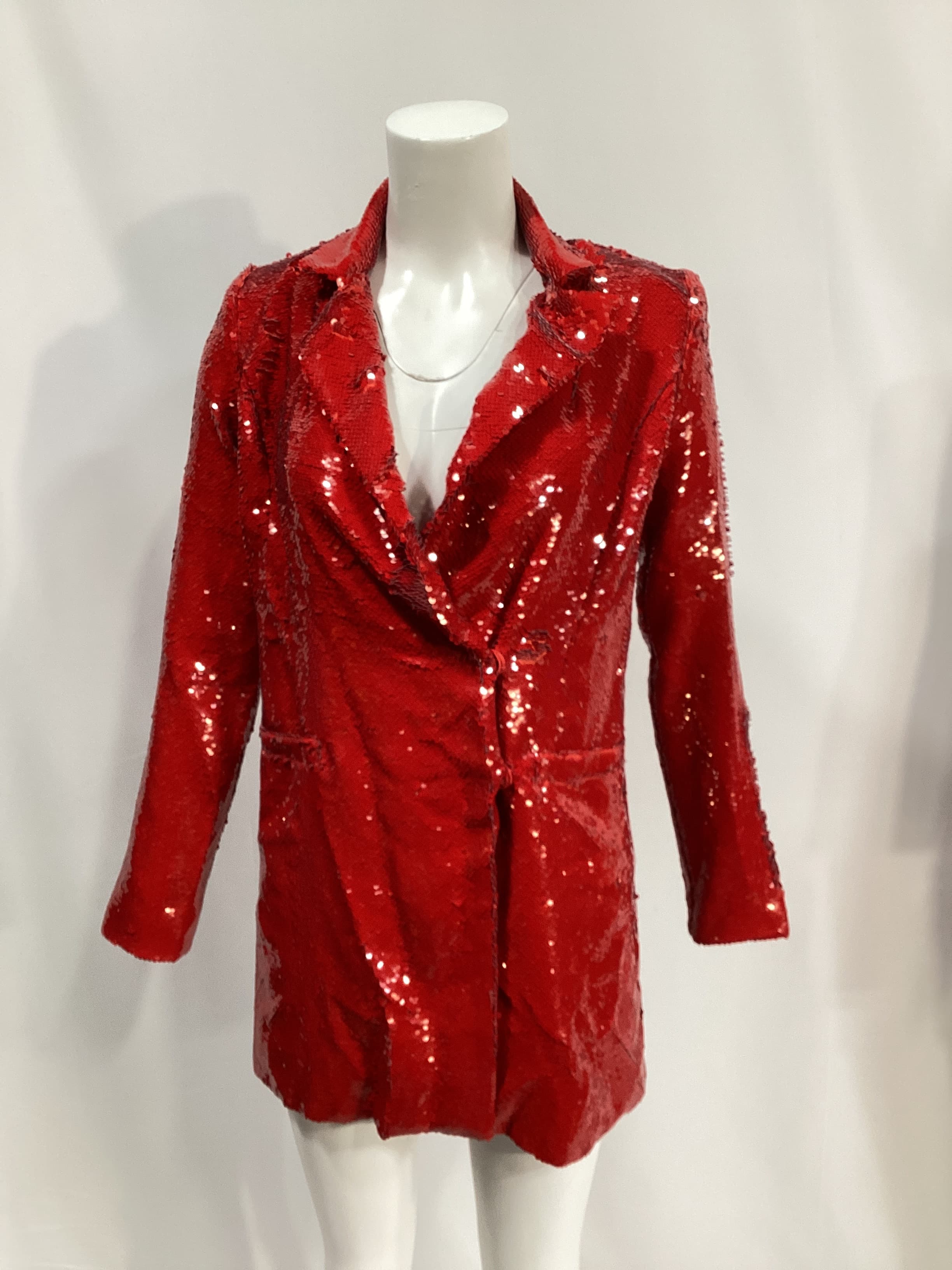 Trixy Blazer Dress In Red Gaga - Image 3