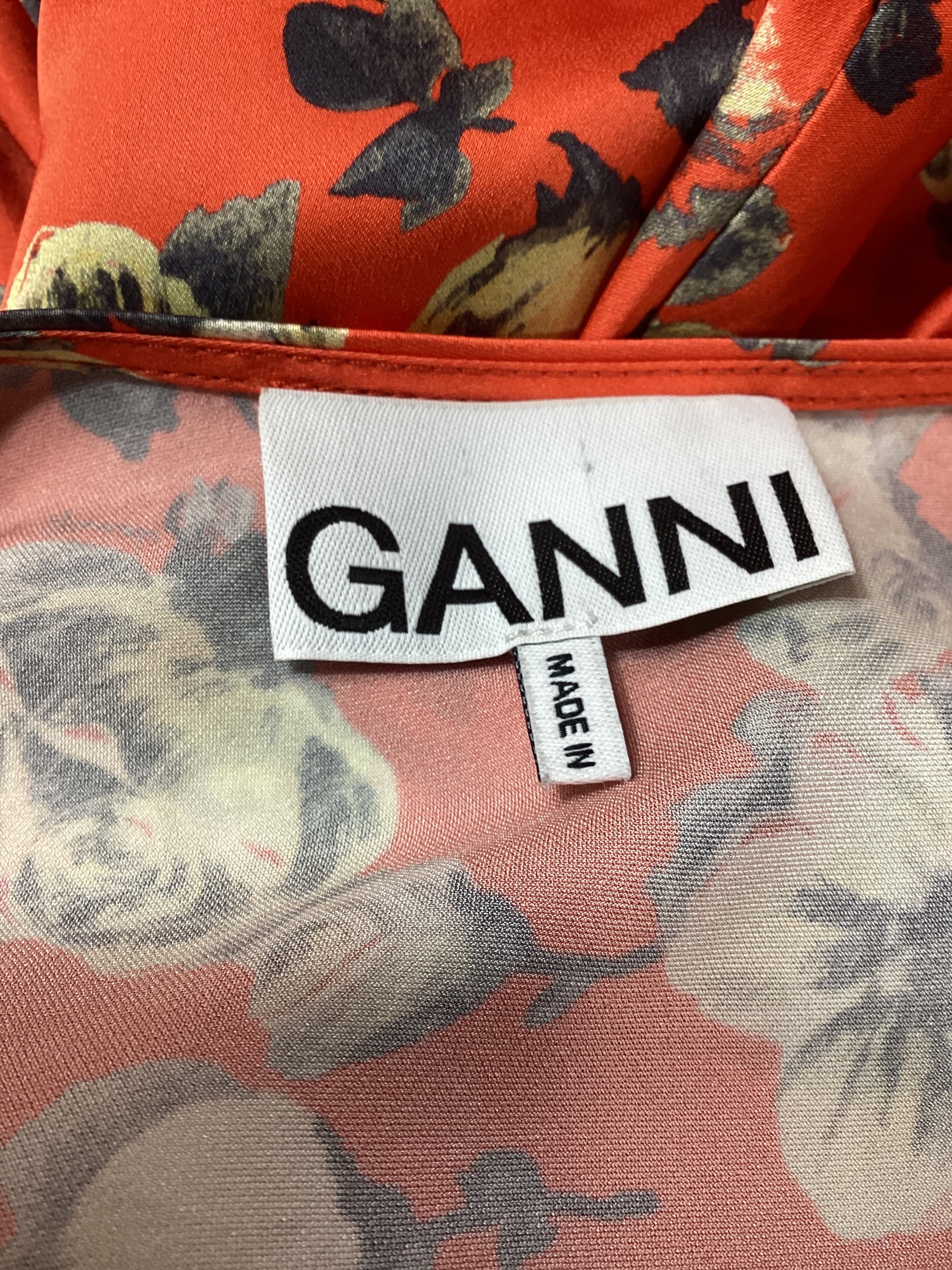 Printed Satin Maxi Dress - Image 3
