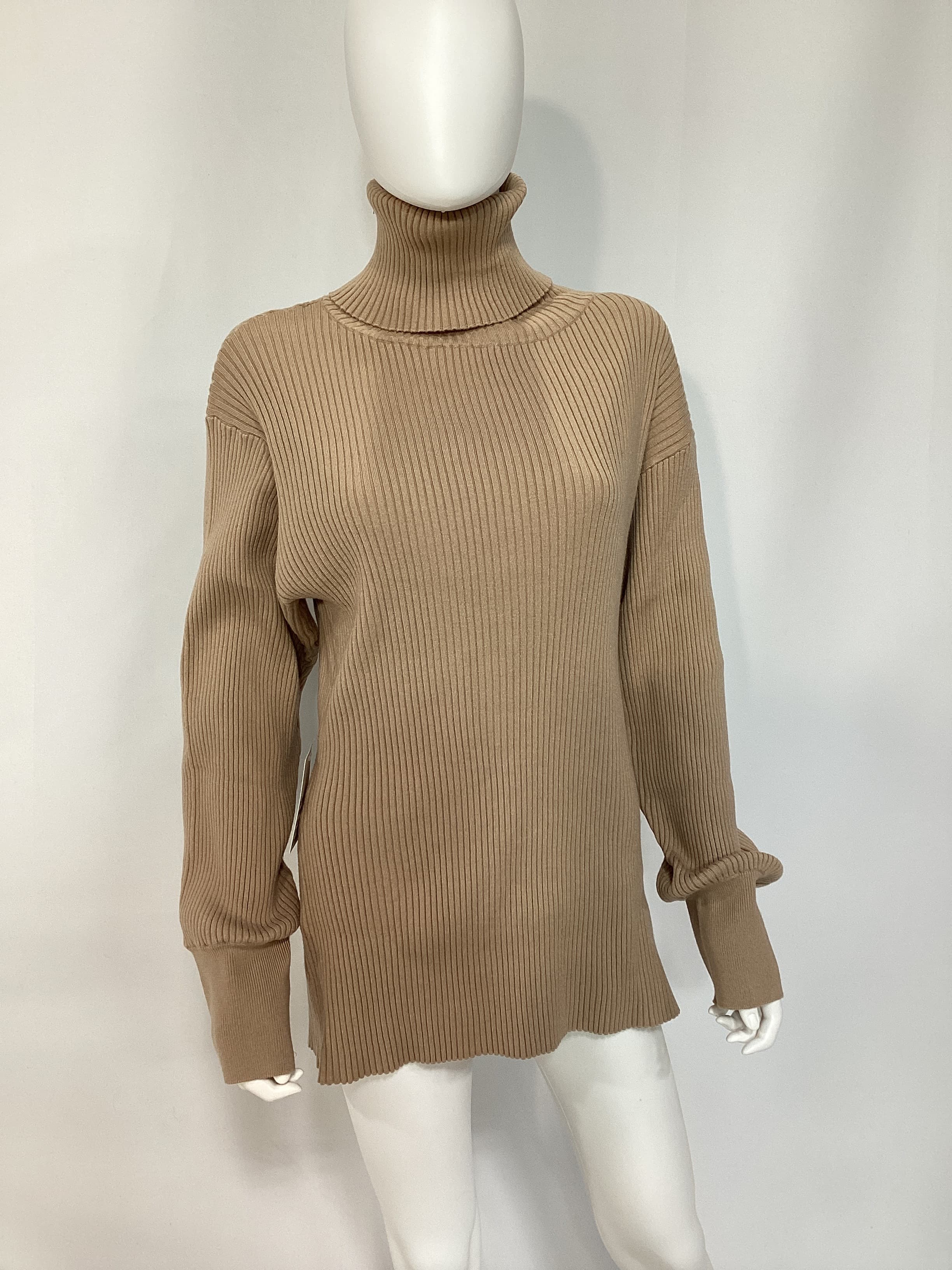 Cozy Knit Oversized Turtleneck Sweater - Image 2
