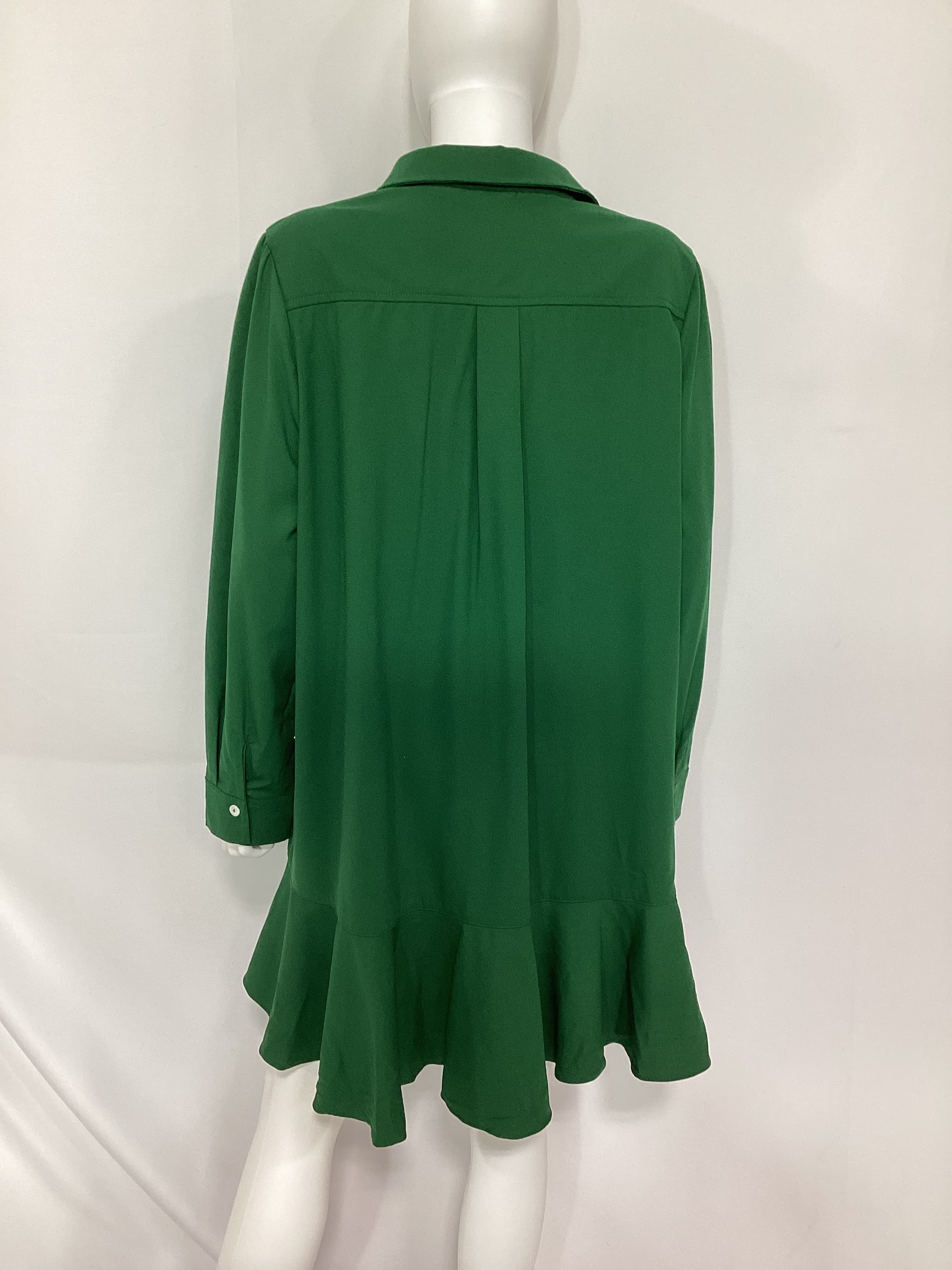 Hunter Green Crepe Callahan Dress - Image 3