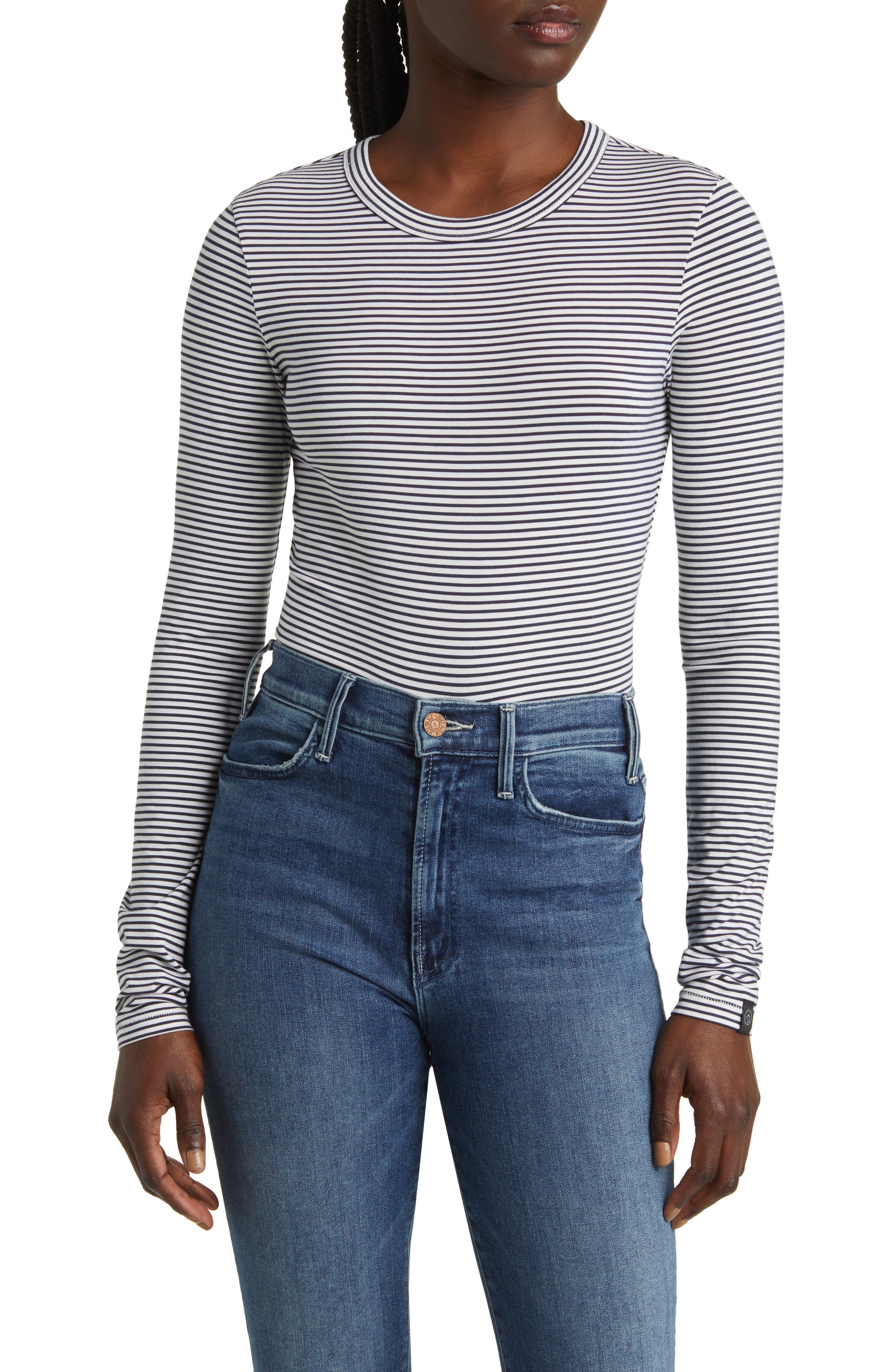 Luca Stripe Long Sleeve Top - Image 1