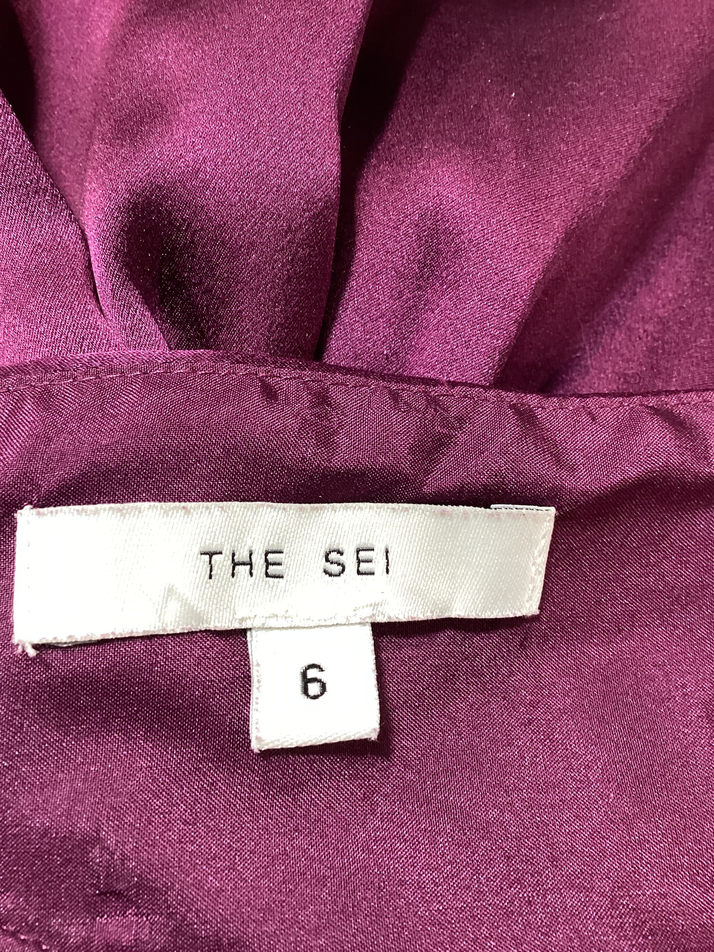 The Sei X Revolve Strappy Gathered Gown In Plum - Image 4