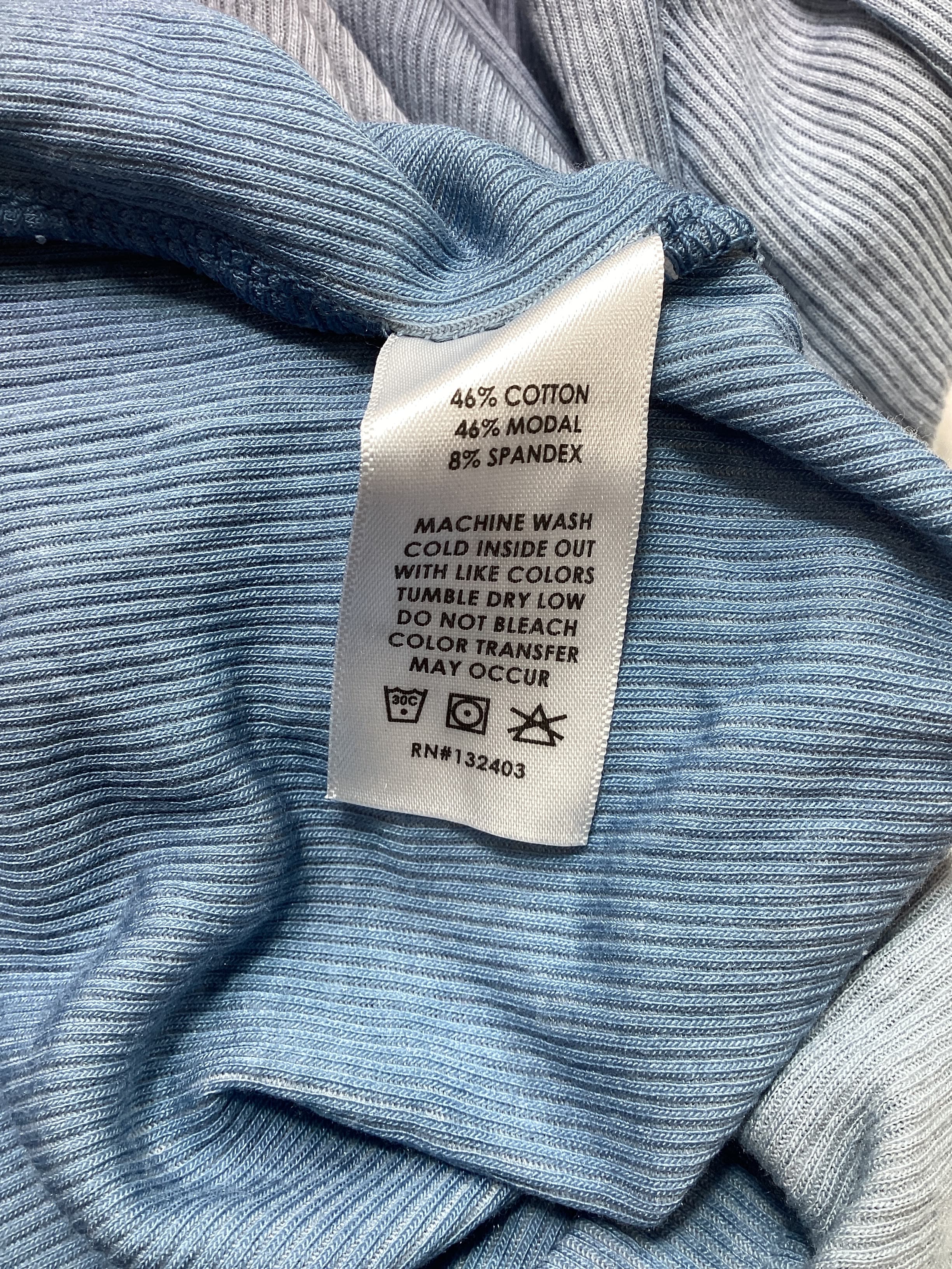 Cotton Citizen X Revolve Verona Crop Long Sleeve In Desert Sky Dawn Blue - Image 4