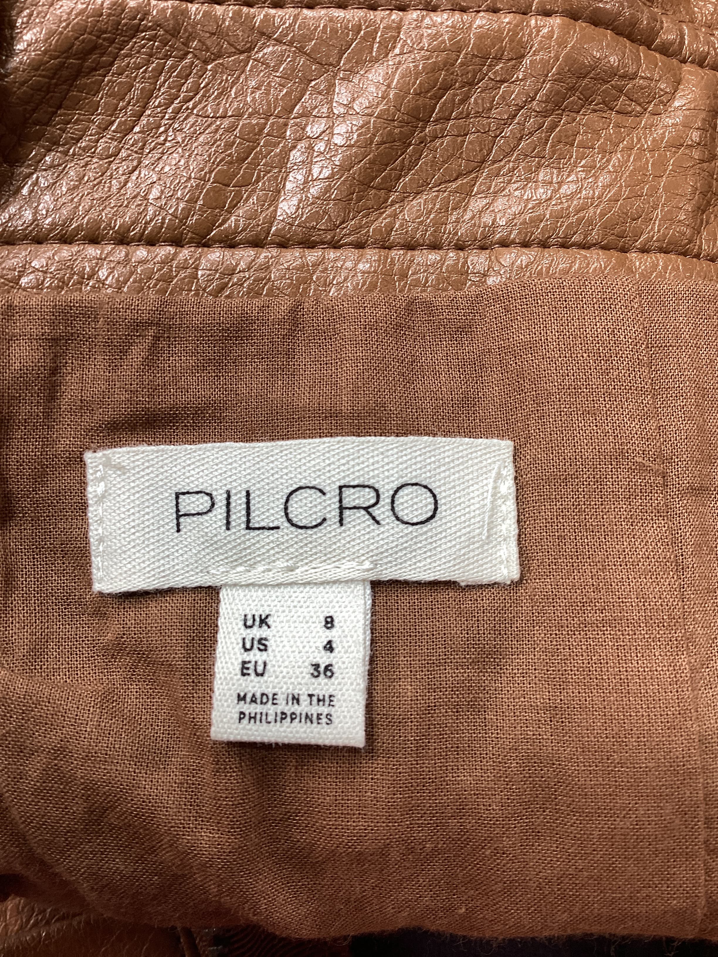 Pilcro Faux Leather Pleated Pinafore Dress - Image 4