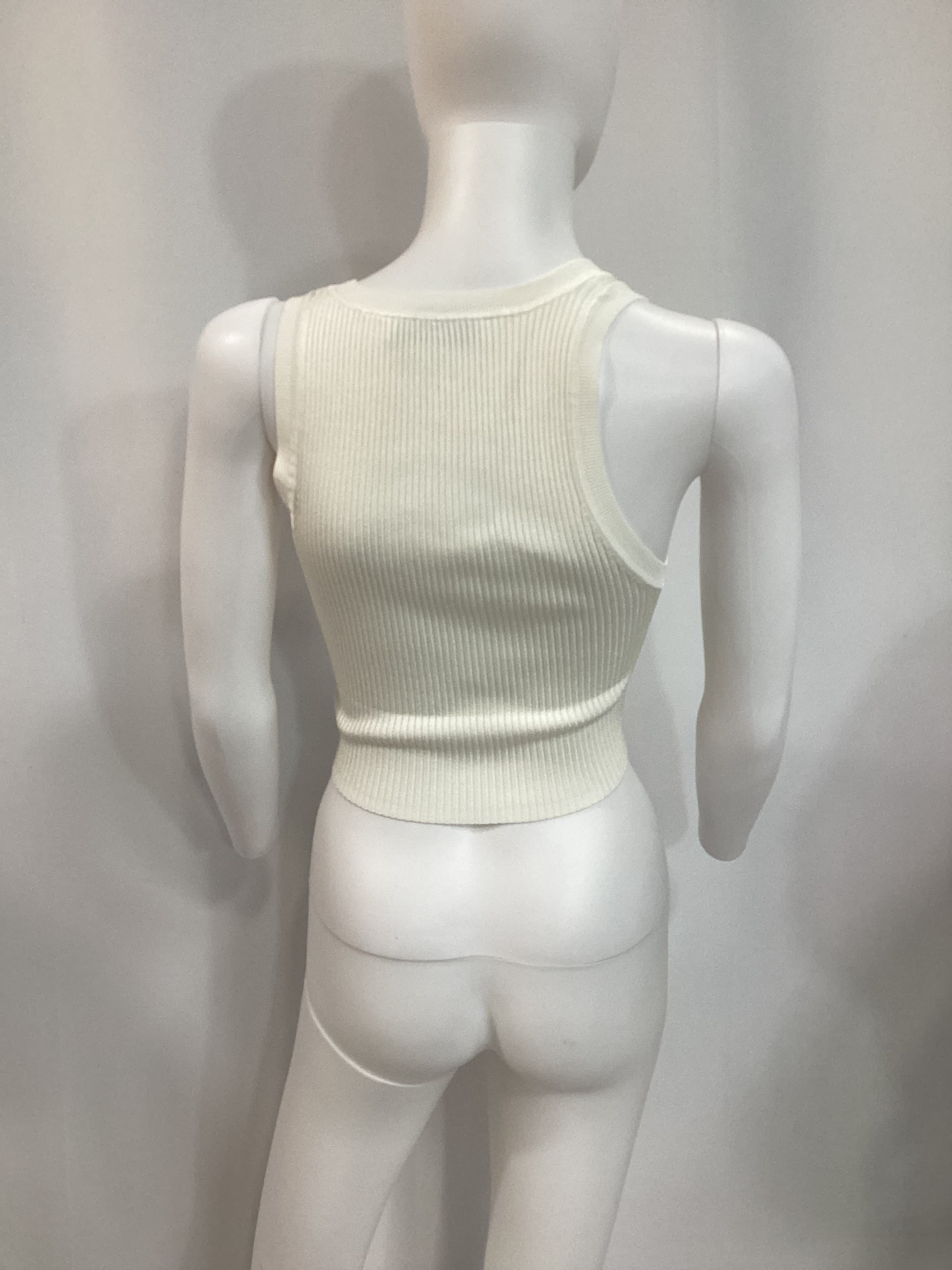 Eve Crop Top In White - Image 2