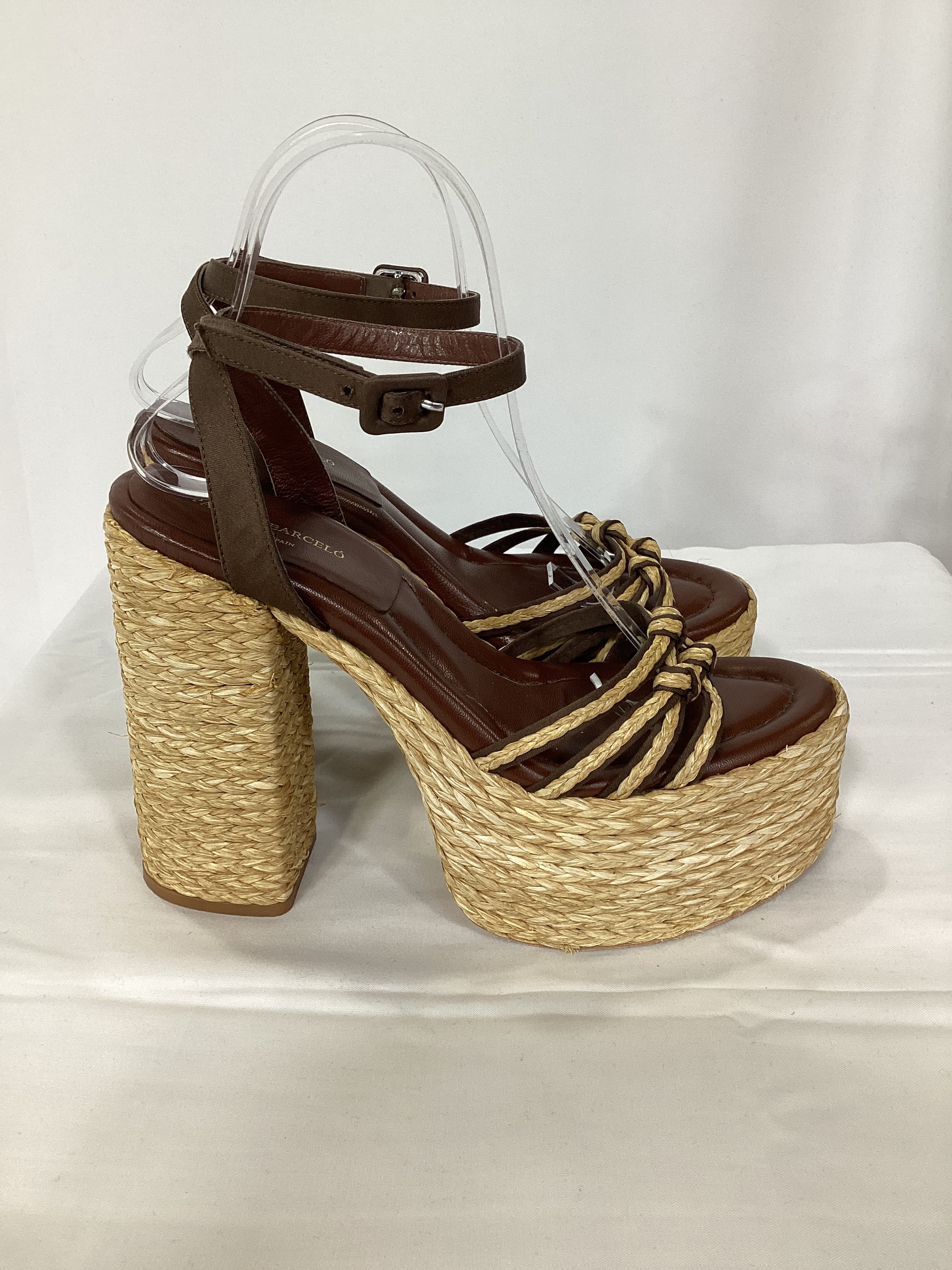 Mehla Platform Sandal In Brown - Image 4