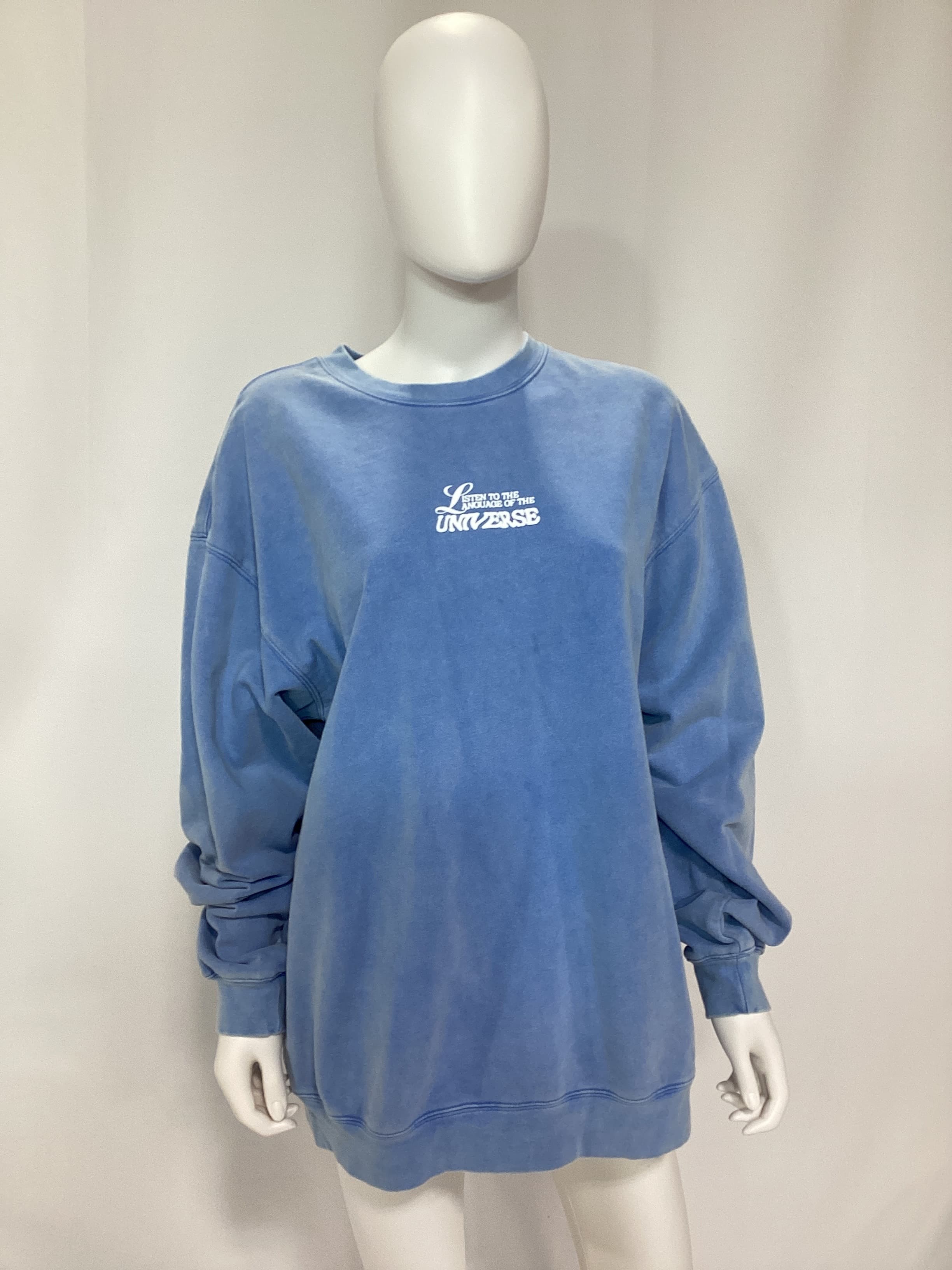 Language Of The Universe Crewneck In Blue - Image 3