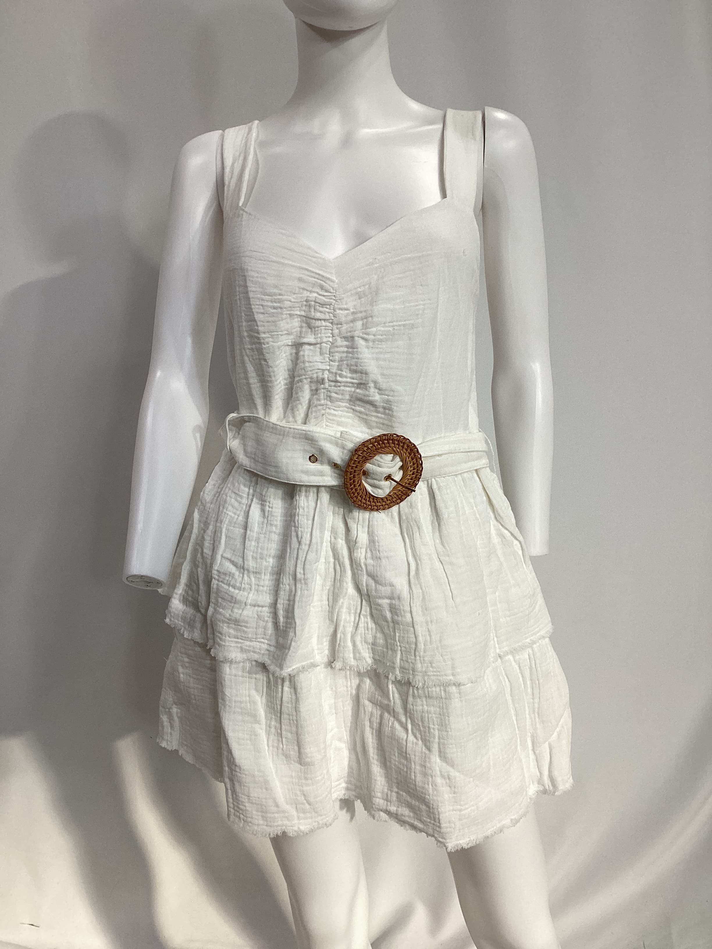Cosmo Mini Dress In White - Image 4