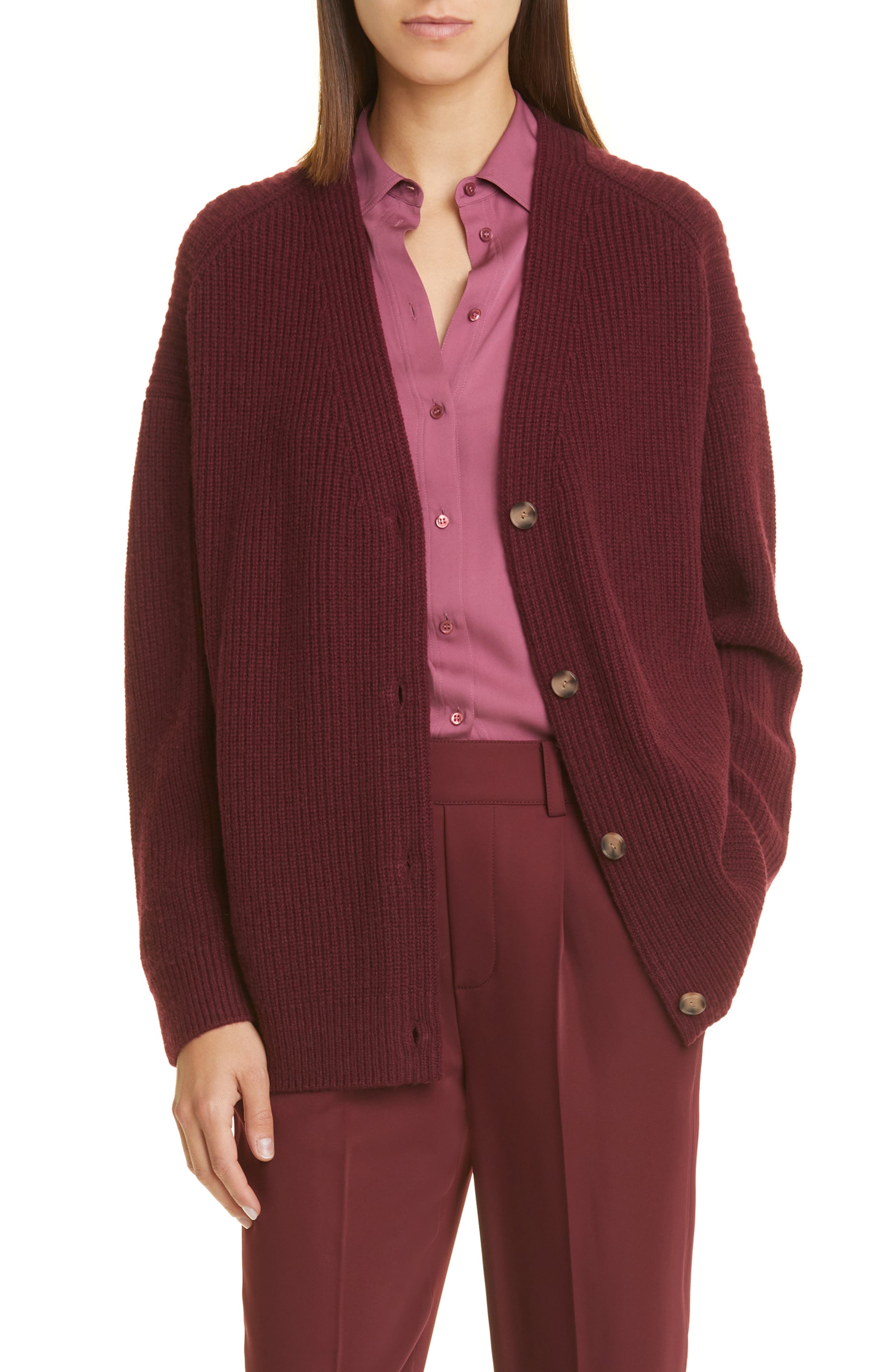 Oversize Wool & Cashmere Cardigan - Image 1