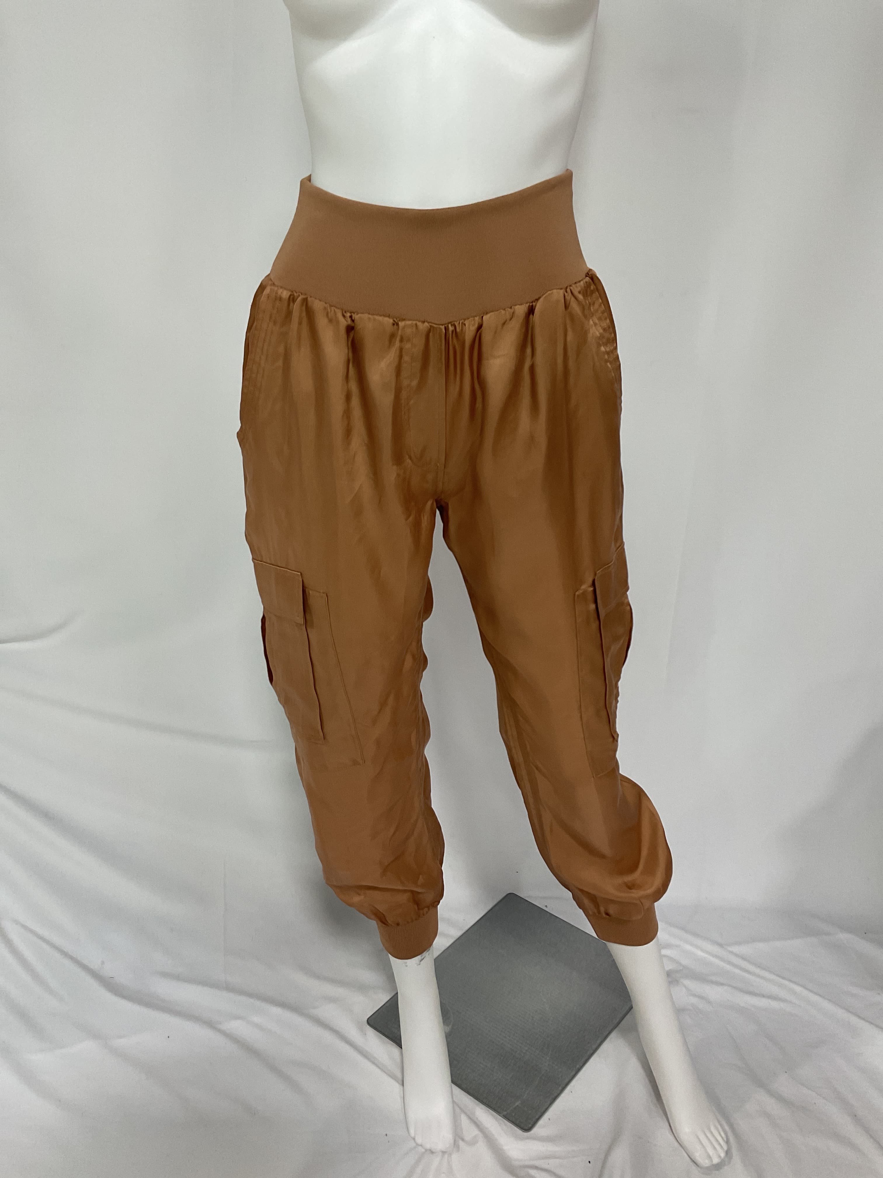 Giles Cupro Crop Cargo Joggers - Image 2